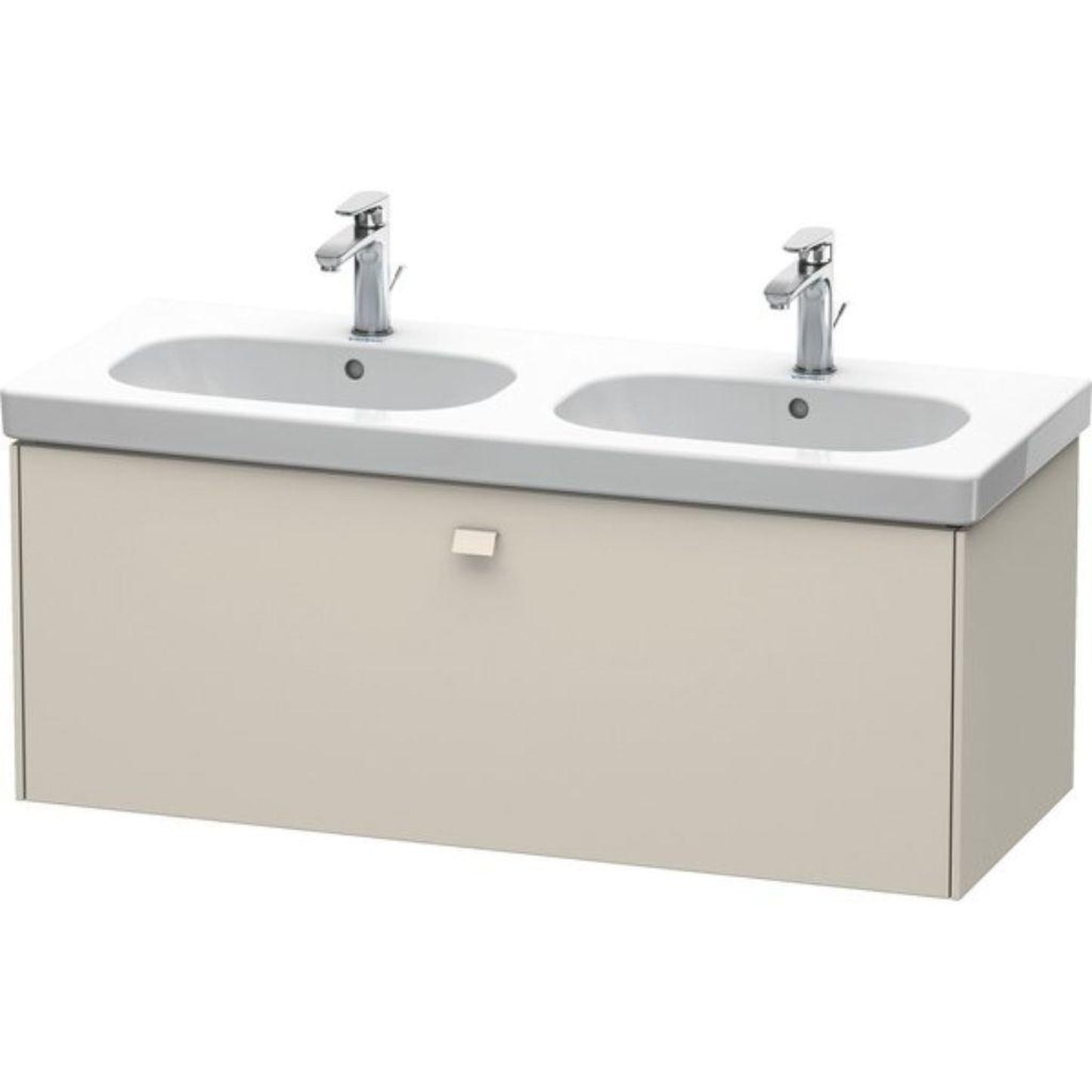 Duravit Brioso BR40480 46" x 18" x 18" One Drawer Wall-Mount Vanity Unit in Taupe