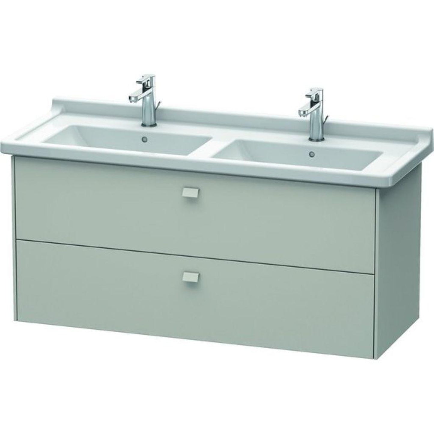 Duravit Brioso BR41440 48" x 22" x 18" Two Drawer Wall-Mount Vanity Unit in Concrete Grey Matt