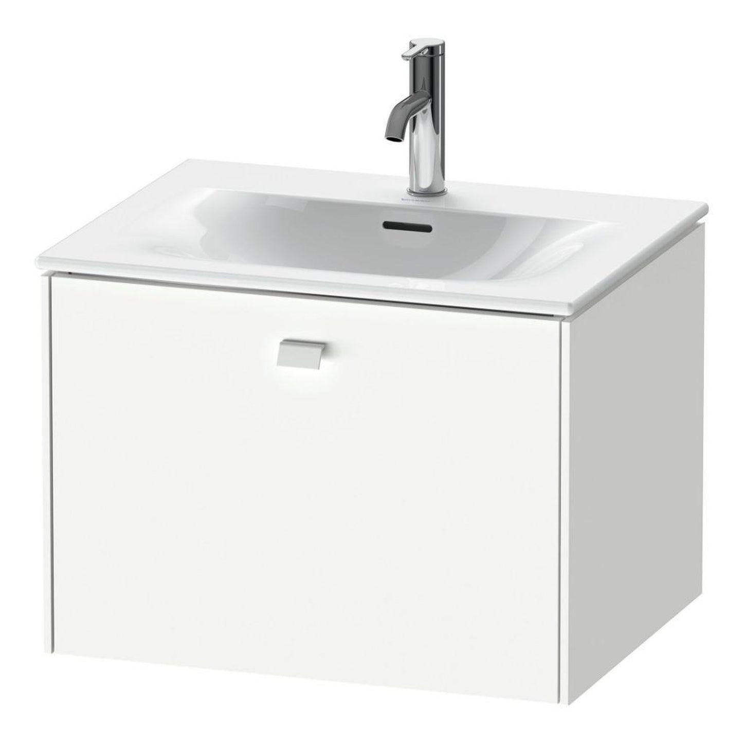 Duravit Brioso BR42100 24" x 17" x 19" One Drawer Wall-Mount Vanity Unit in White Matt