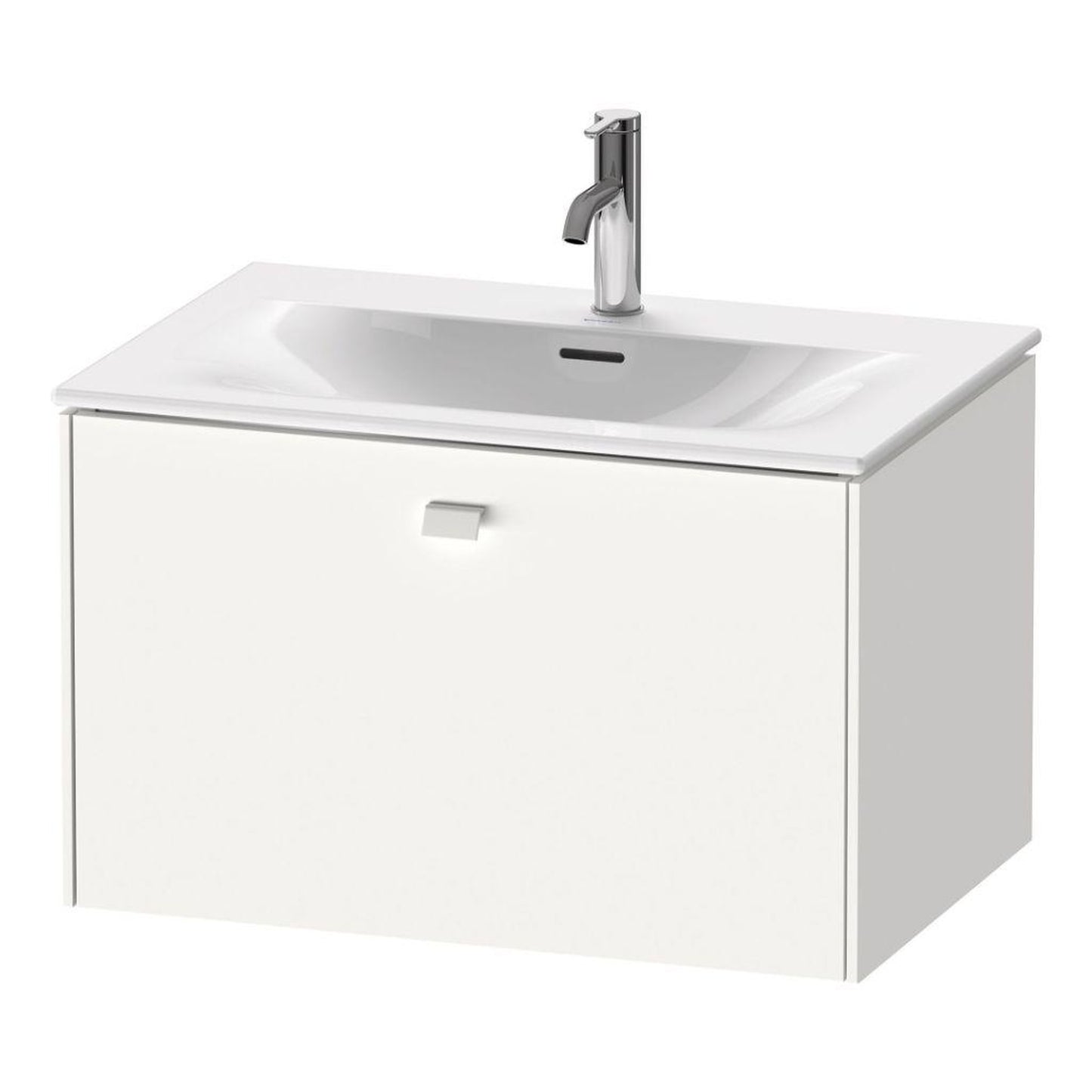 Duravit Brioso BR42110 28" x 17" x 19" One Drawer Wall-Mount Vanity Unit in White Matt