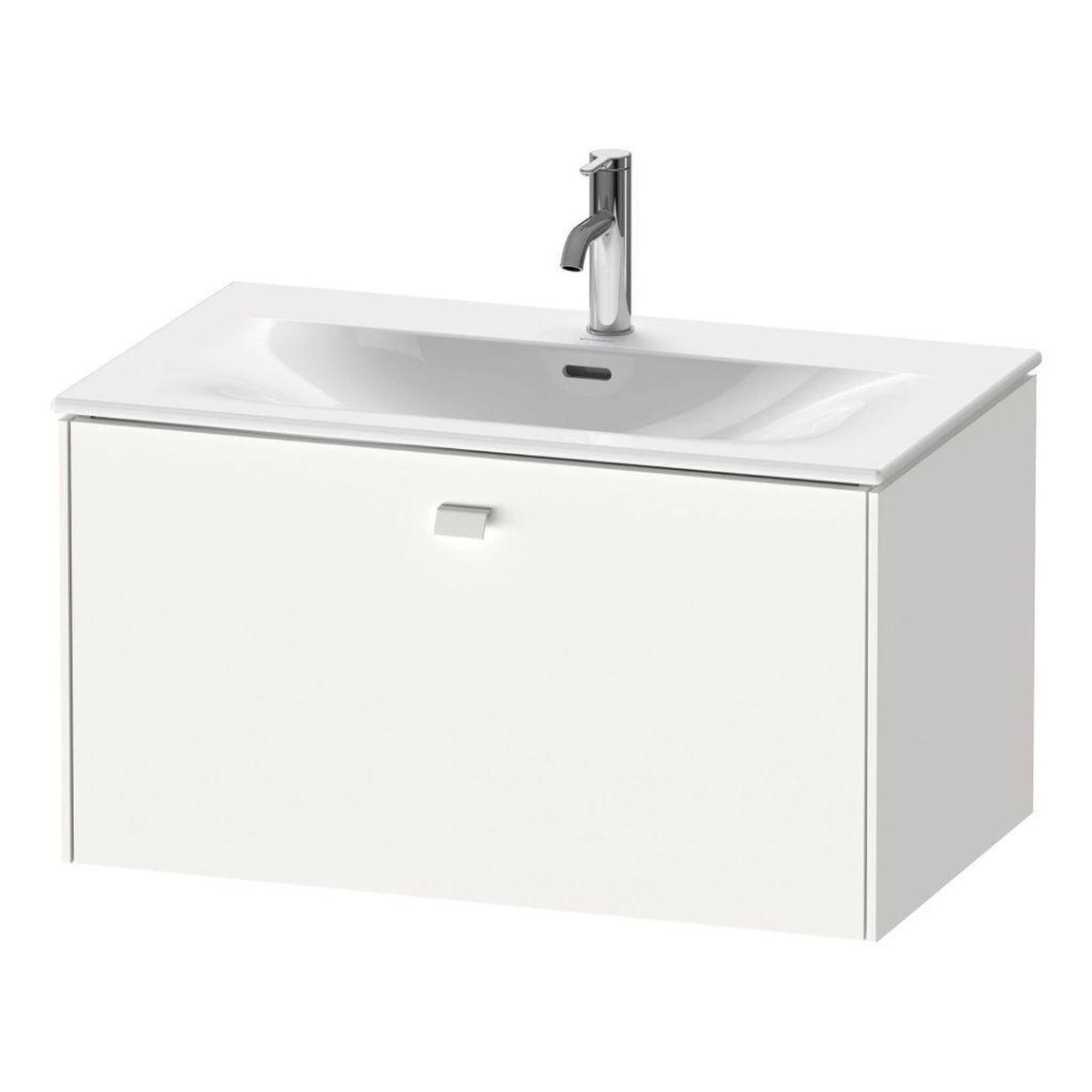 Duravit Brioso BR42120 32" x 17" x 19" One Drawer Wall-Mount Vanity Unit in White Matt