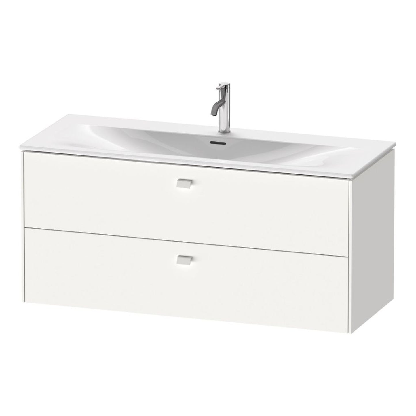 Duravit Brioso BR43140 48" x 22" x 19" Two Drawer Wall-Mount Vanity Unit in White Matt
