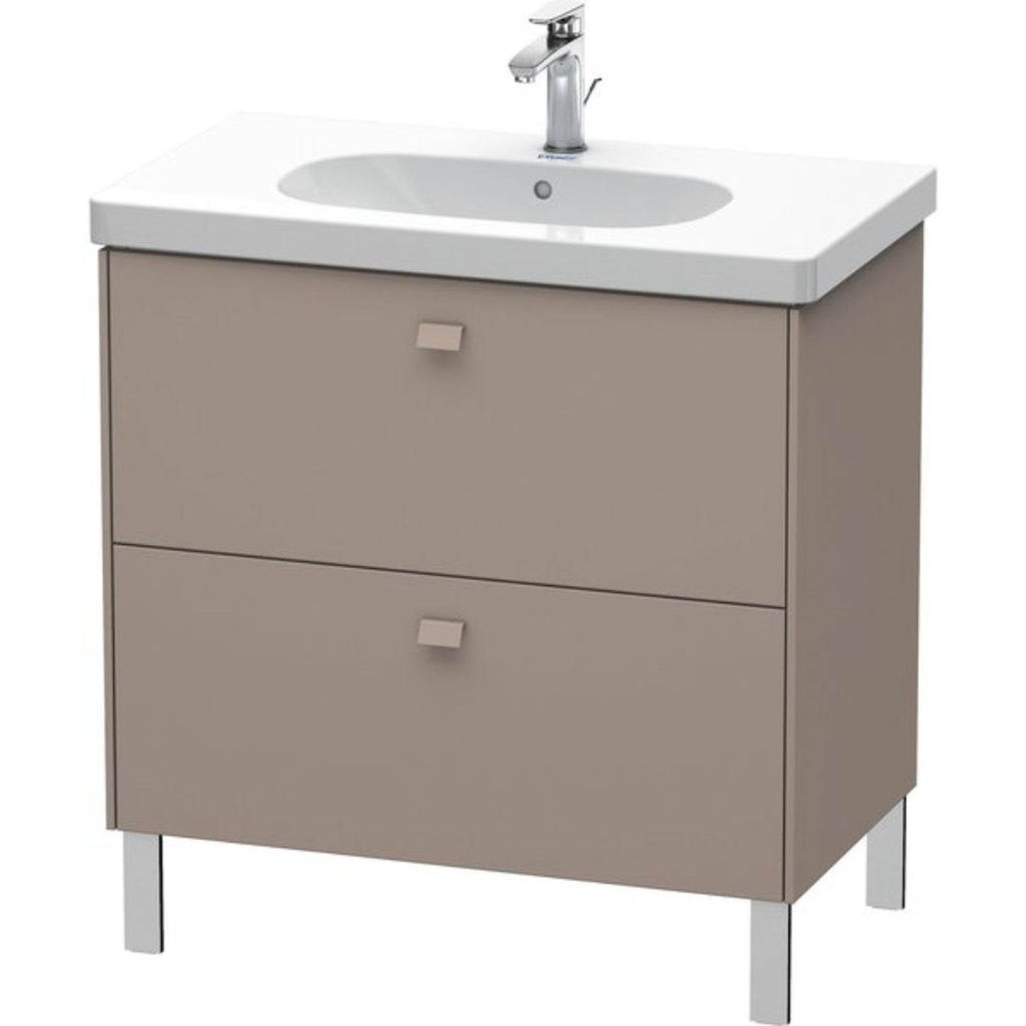 Duravit Brioso BR44260 32" x 27" x 18" Two Drawer Floor Standing Vanity Unit in Basalt Matt