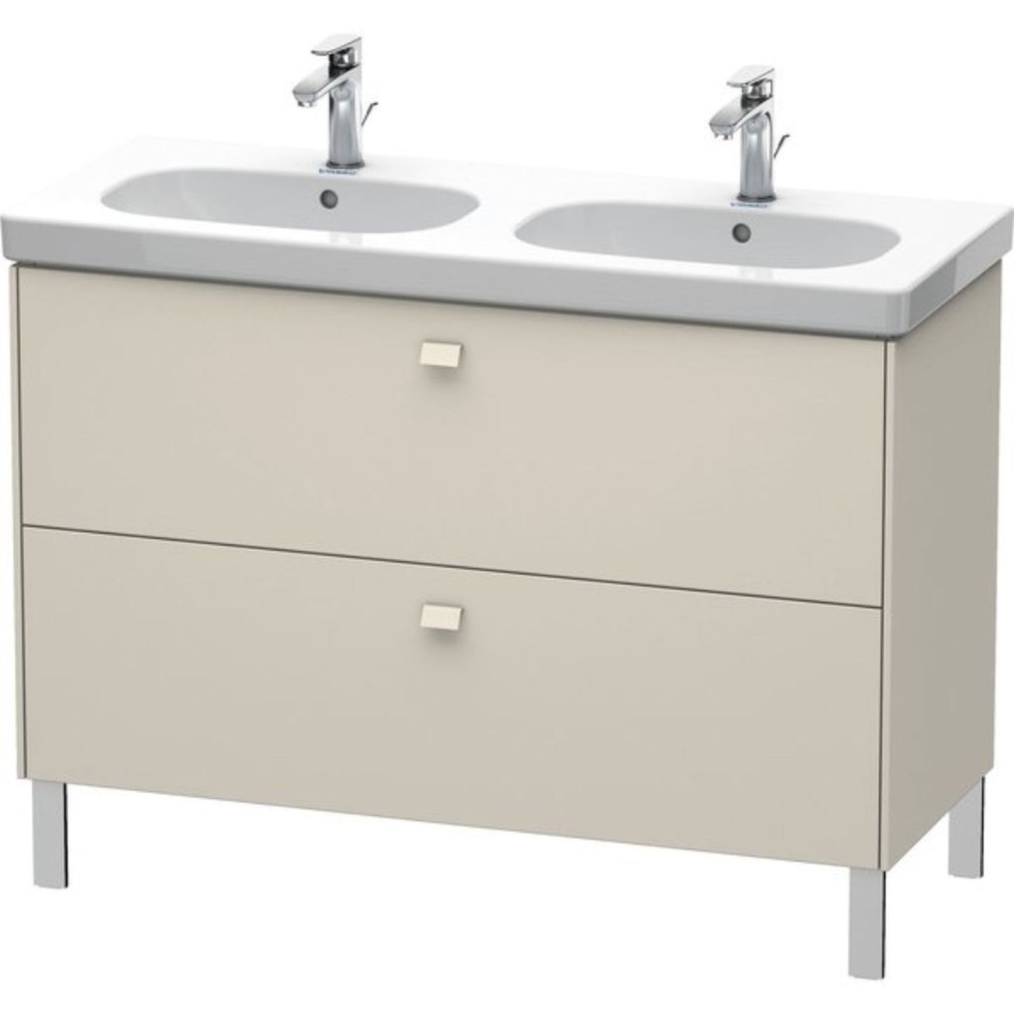 Duravit Brioso BR44280 46" x 27" x 18" Two Drawer Floor Standing Vanity Unit in Taupe