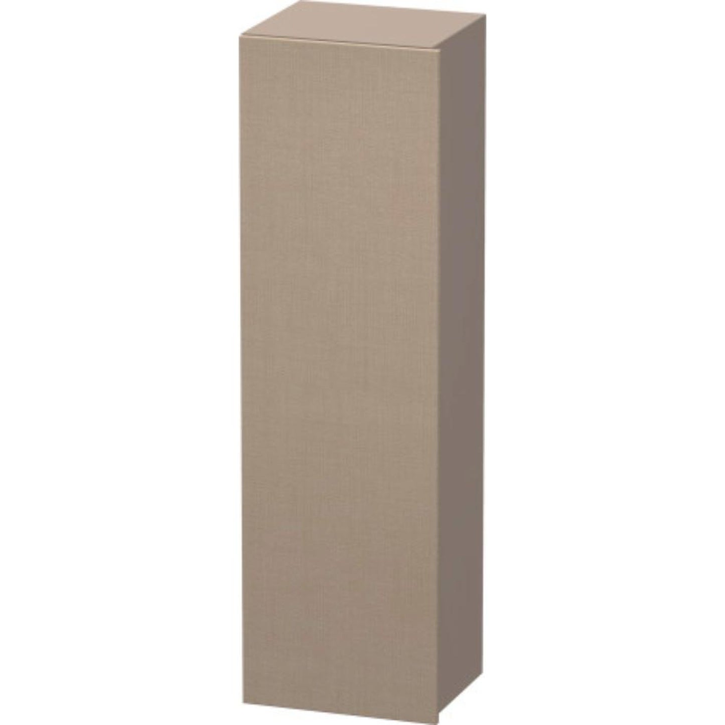Duravit DuraStyle 16" x 55" x 14" Tall Cabinet With Left Hinge One Door in Linen and Basalt (DS1219L7543)