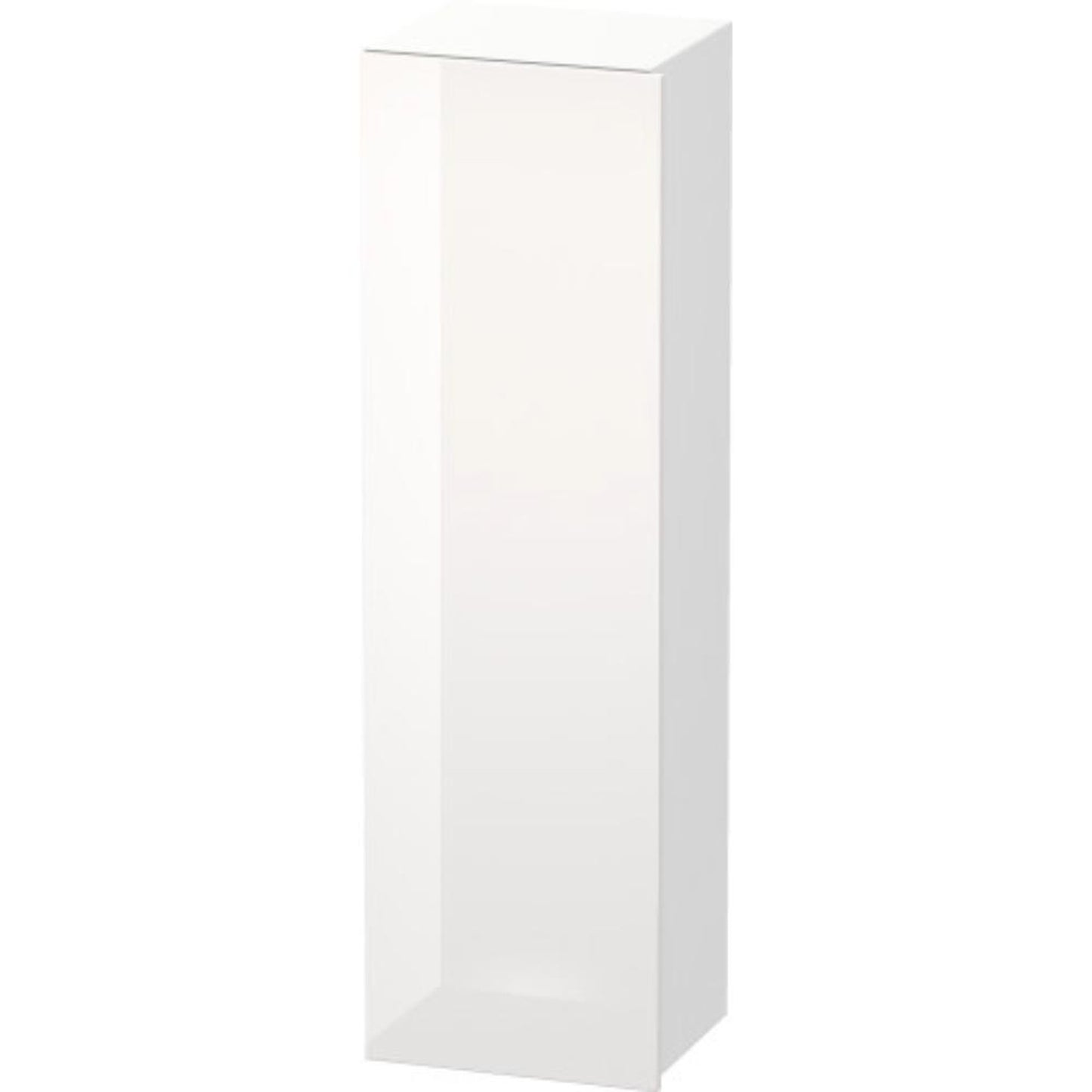 Duravit DuraStyle 16" x 55" x 14" Tall Cabinet With Left Hinge One Door in White High Gloss (DS1219L2218)