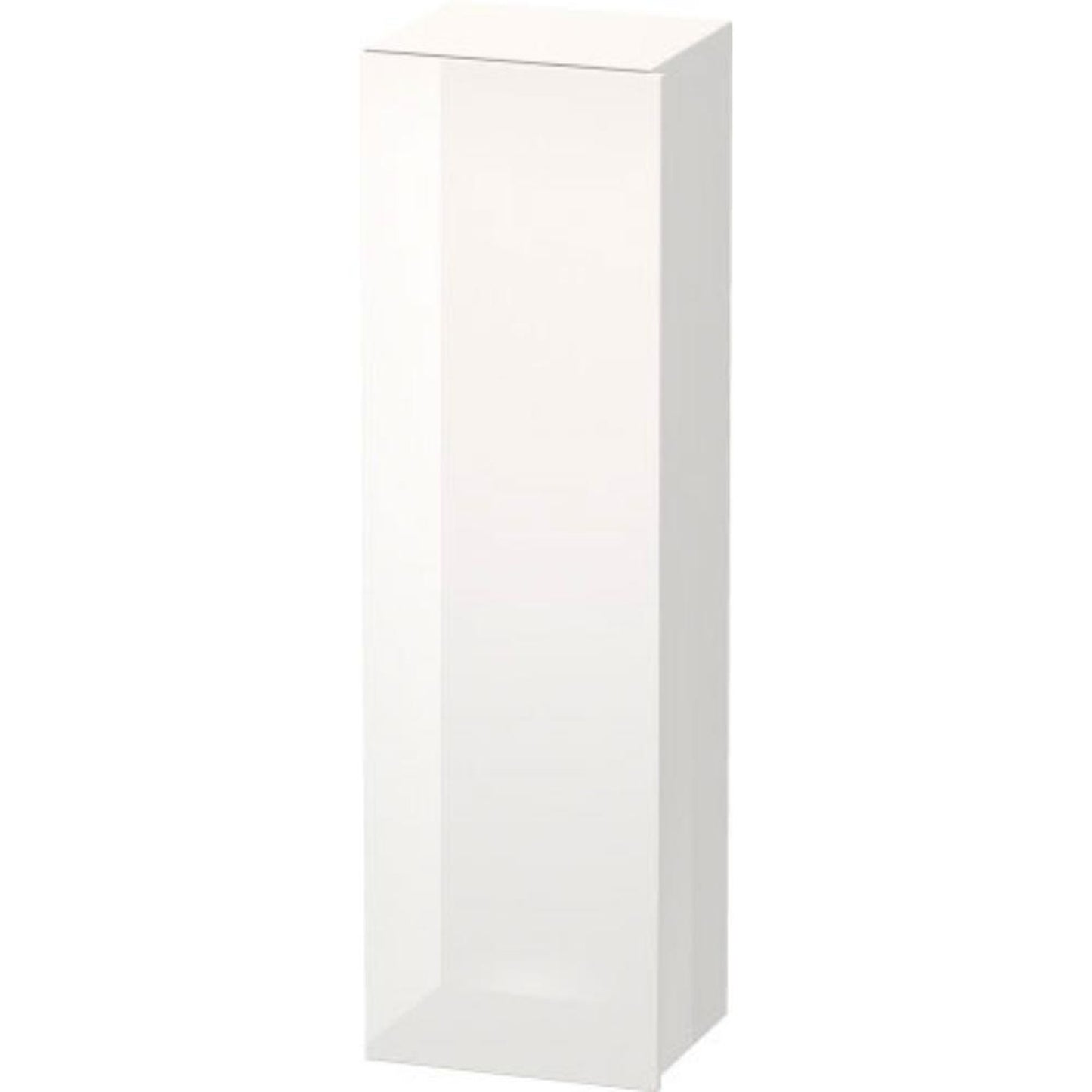 Duravit DuraStyle 16" x 55" x 14" Tall Cabinet With Left Hinge One Door in White High Gloss (DS1219L2222)