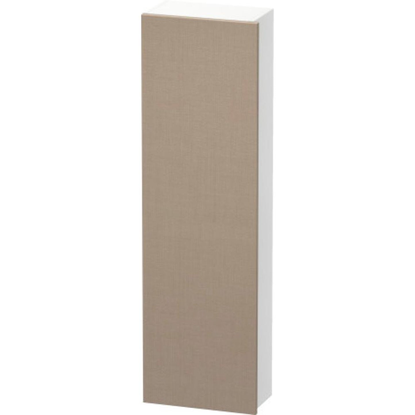 Duravit DuraStyle 16" x 55" x 9" Tall Cabinet With Left Hinge One Door in Linen and White (DS1218L7518)