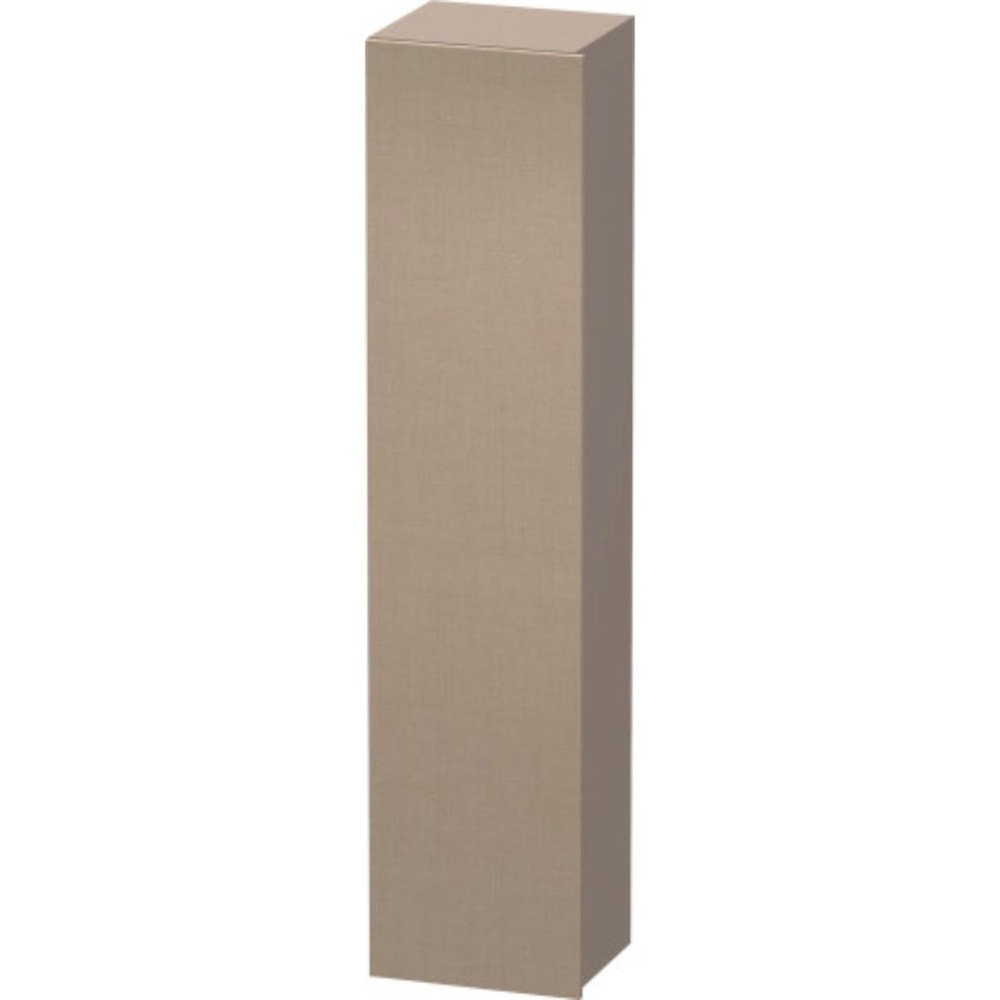 Duravit DuraStyle 16" x 71" x 14" Tall Cabinet With Left Hinge One Door in Linen and Basalt (DS1229L7543)