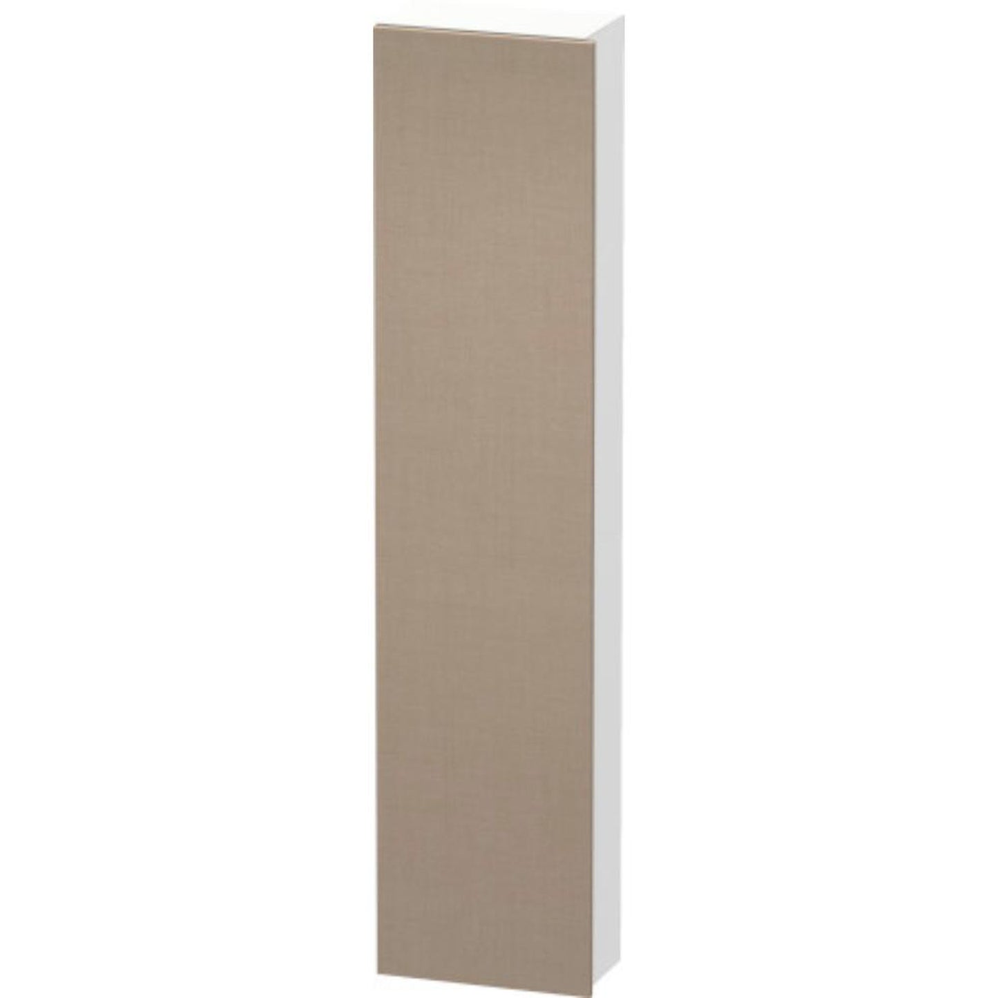 Duravit DuraStyle 16" x 71" x 9" Tall Cabinet With Right Hinge One Door in Linen and White (DS1228R7518)