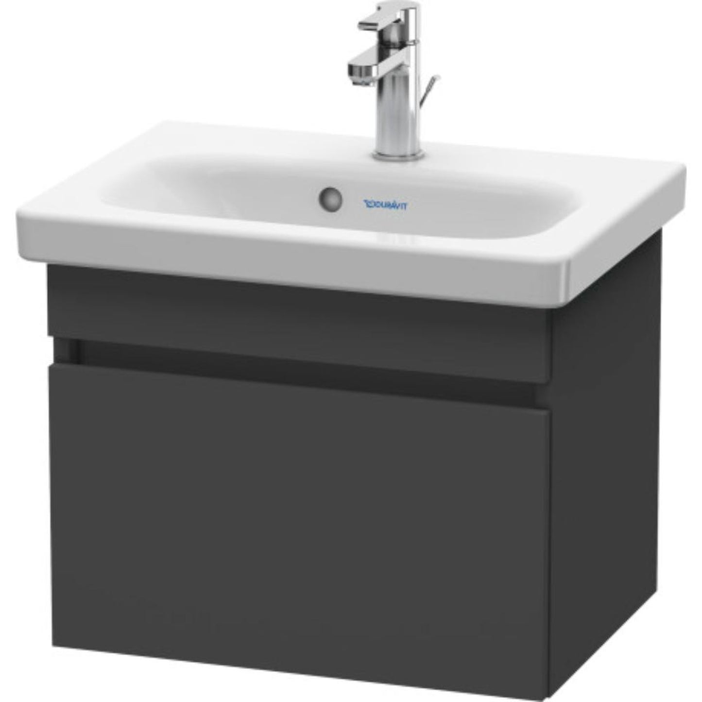 Duravit DuraStyle 20" x 16" x 14" One Drawer Wall-Mount Vanity Unit in Graphite (DS630304949)
