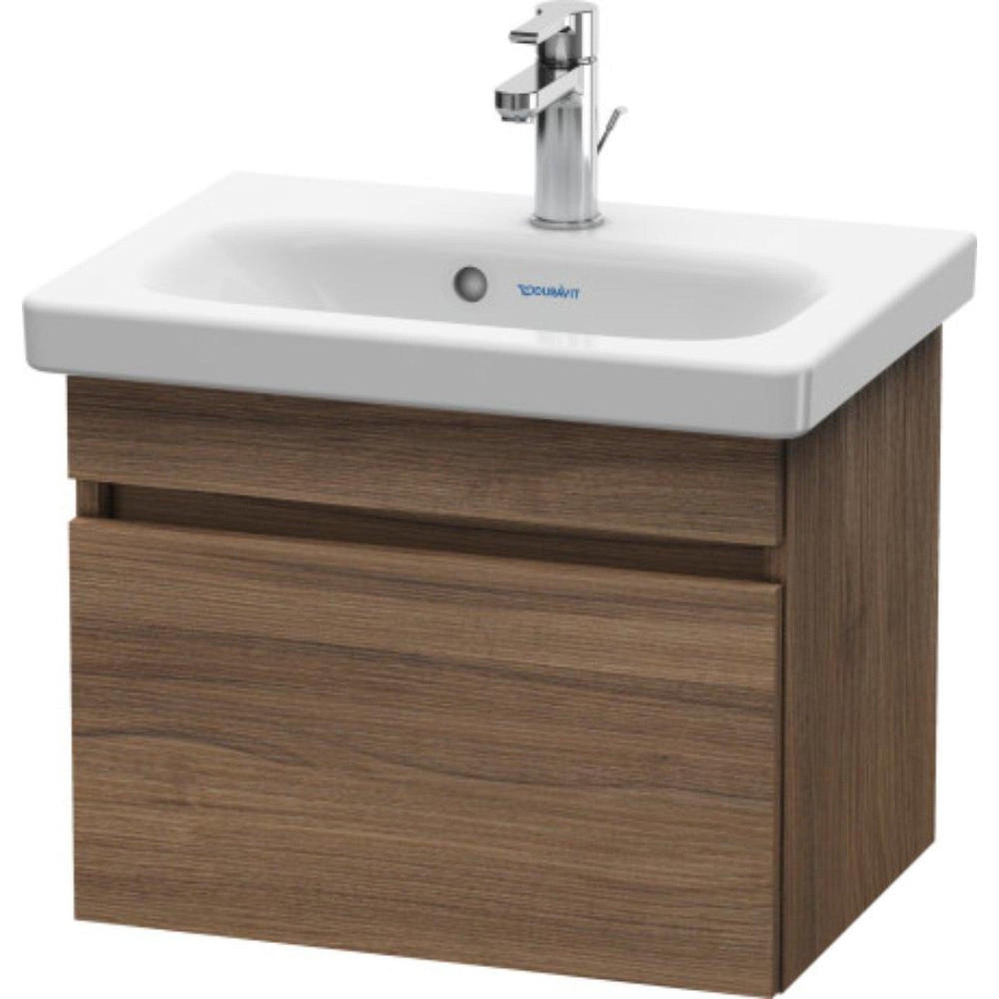 Duravit DuraStyle 20" x 16" x 14" One Drawer Wall-Mount Vanity Unit in Natural Walnut (DS630307979)