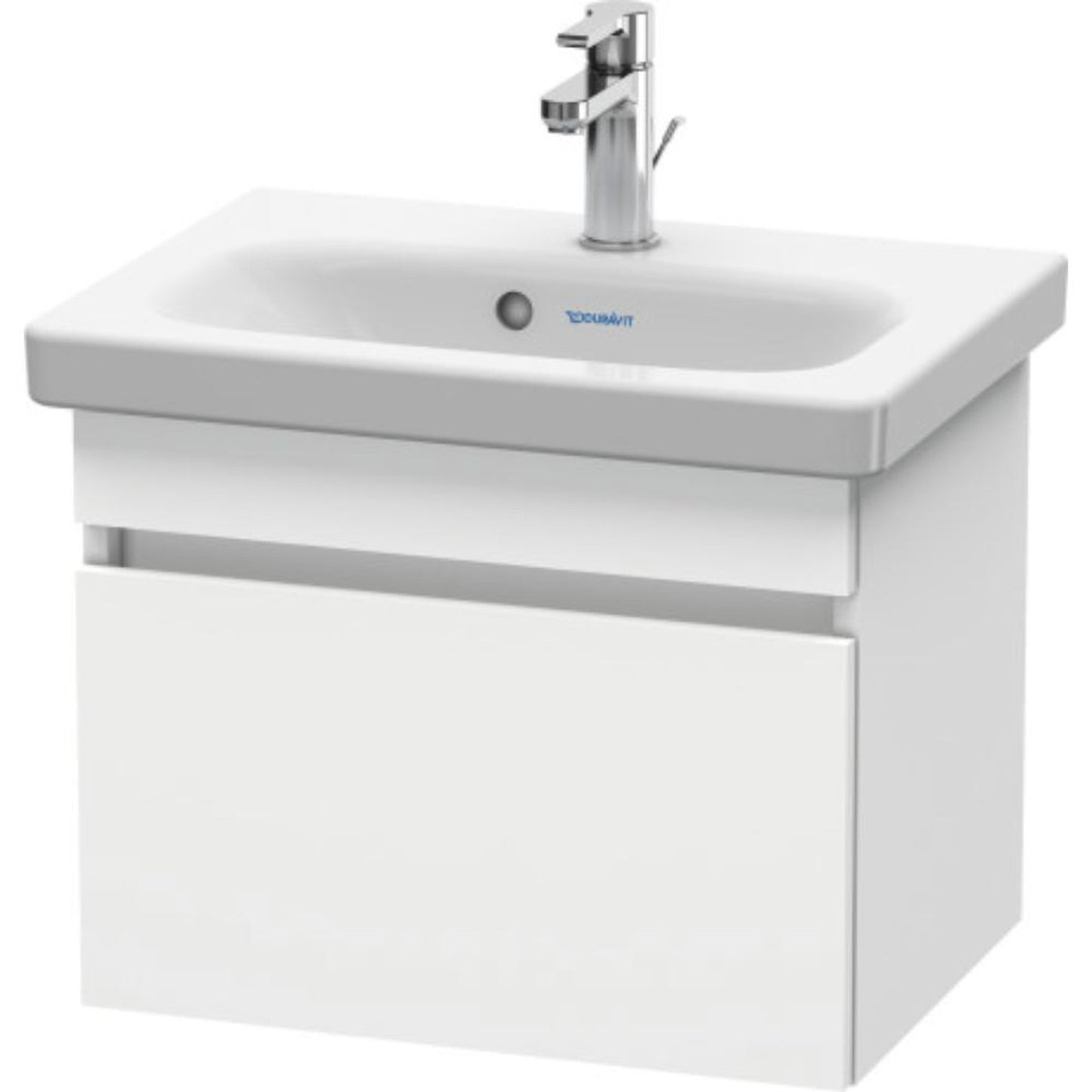 Duravit DuraStyle 20" x 16" x 14" One Drawer Wall-Mount Vanity Unit in White Matt (DS630301818)