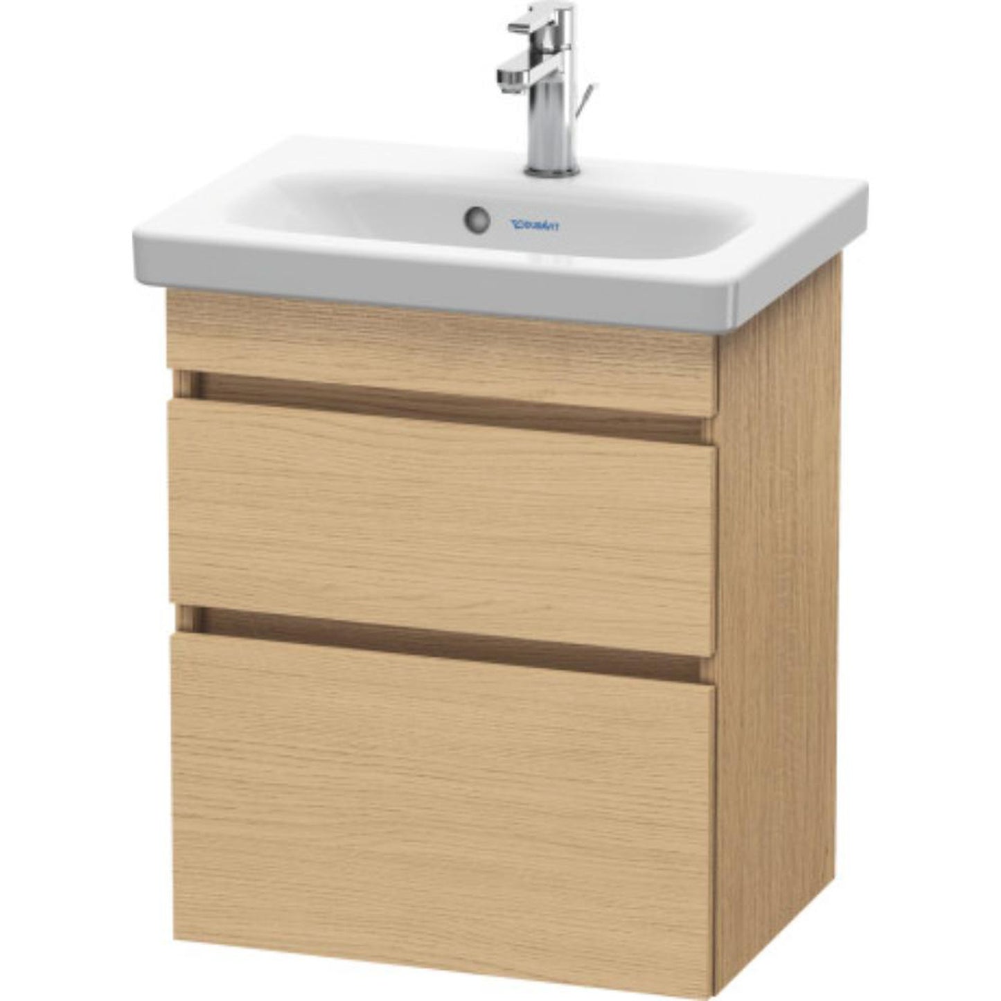 Duravit DuraStyle 20" x 24" x 14" Two Drawer Wall-Mount Vanity Unit in Natural Oak (DS640303030)