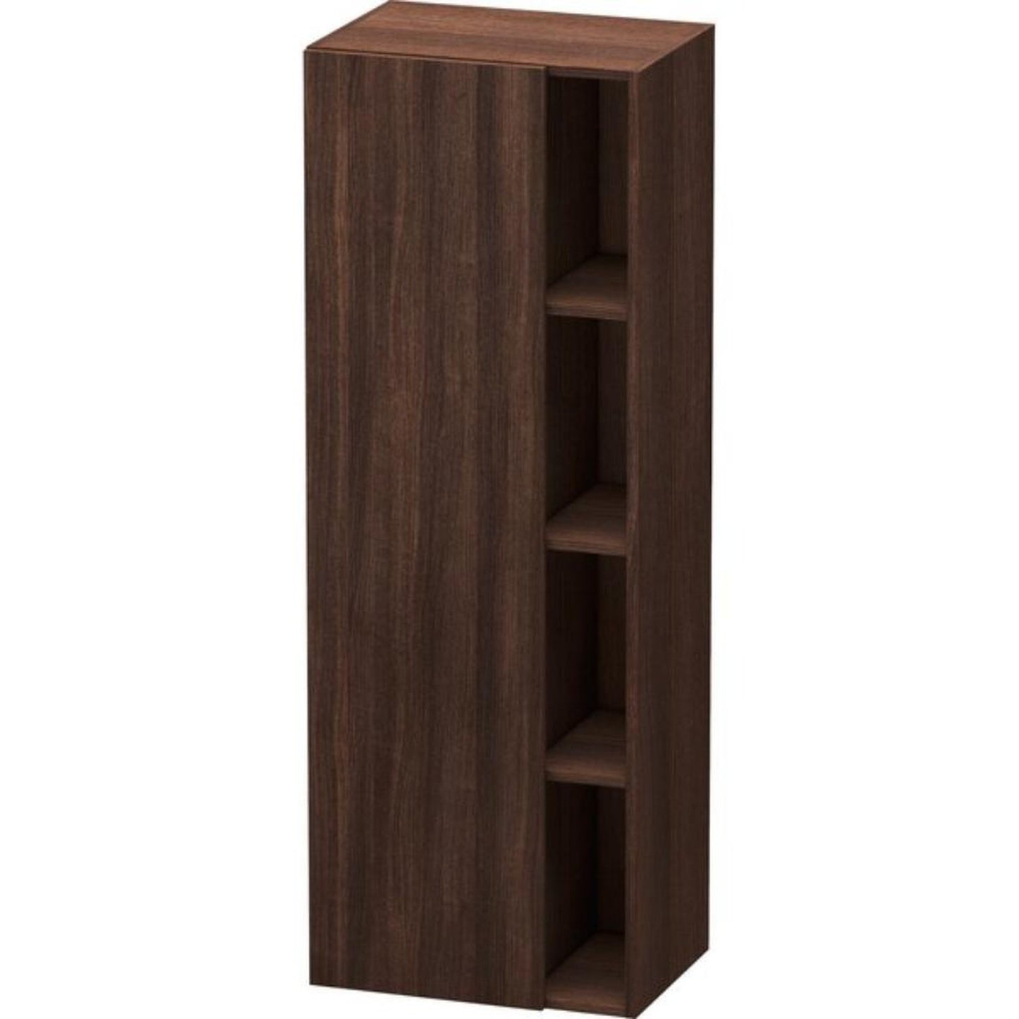 Duravit DuraStyle 20" x 55" x 14" Tall Cabinet With Left Hinge One Door in Chestnut Dark (DS1239L5353)