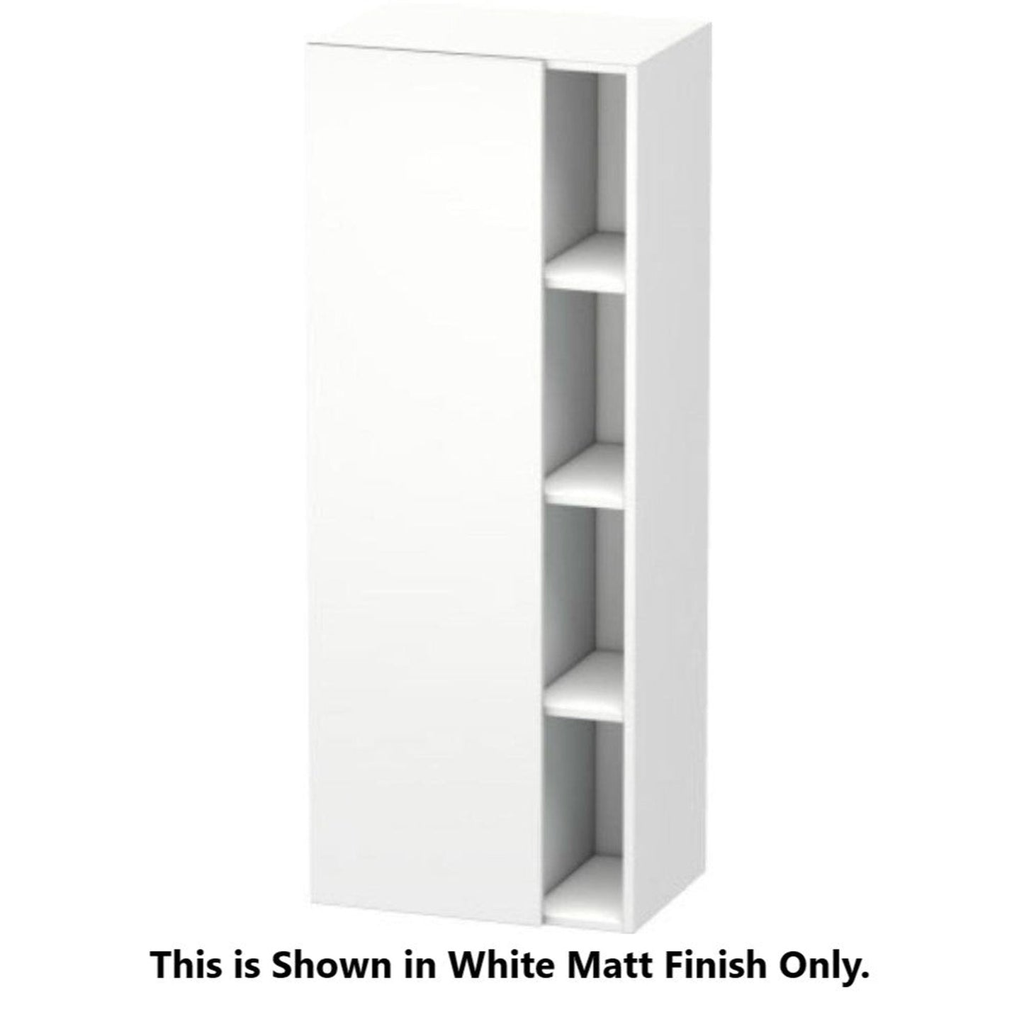Duravit DuraStyle 20" x 55" x 14" Tall Cabinet With Left Hinge One Door in European Oak and Basalt (DS1239L5243)