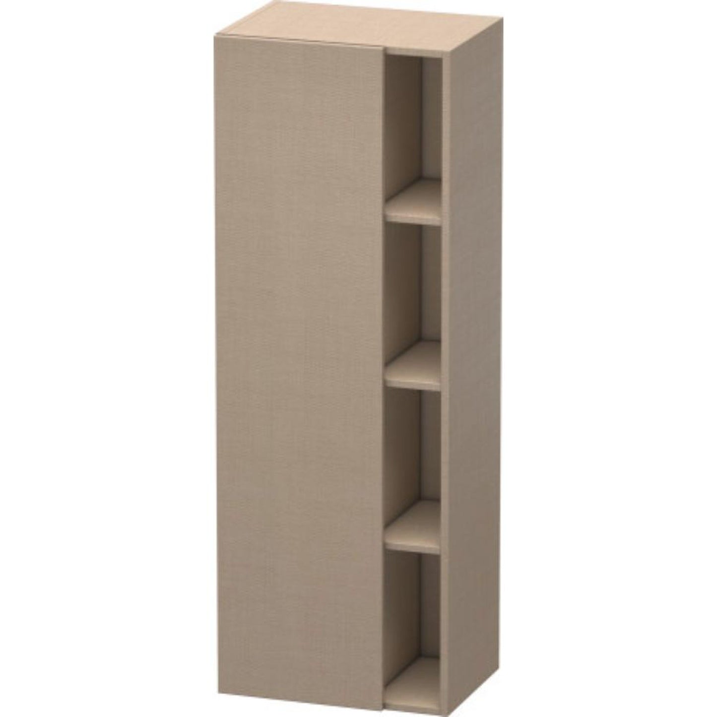 Duravit DuraStyle 20" x 55" x 14" Tall Cabinet With Left Hinge One Door in Linen (DS1239L7575)