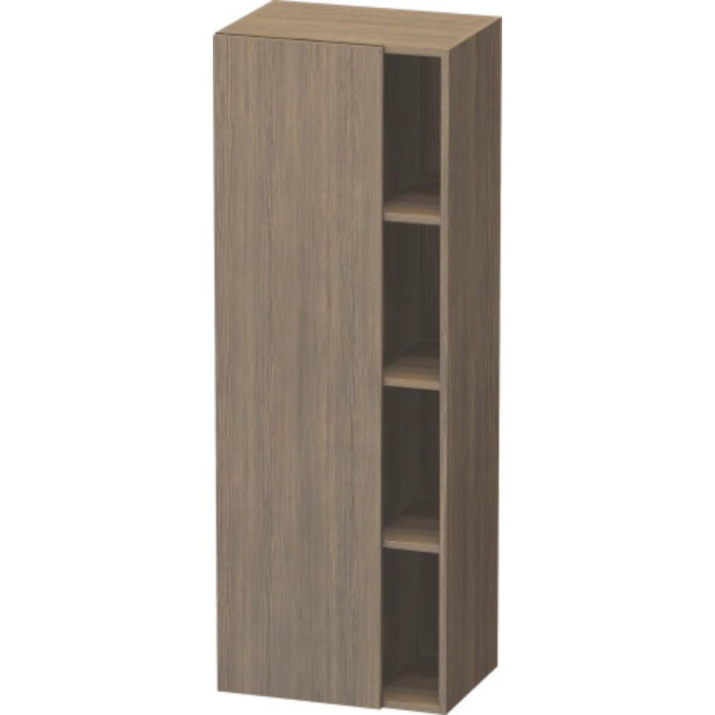 Duravit DuraStyle 20" x 55" x 14" Tall Cabinet With Left Hinge One Door in Oak Terra (DS1239L3535)