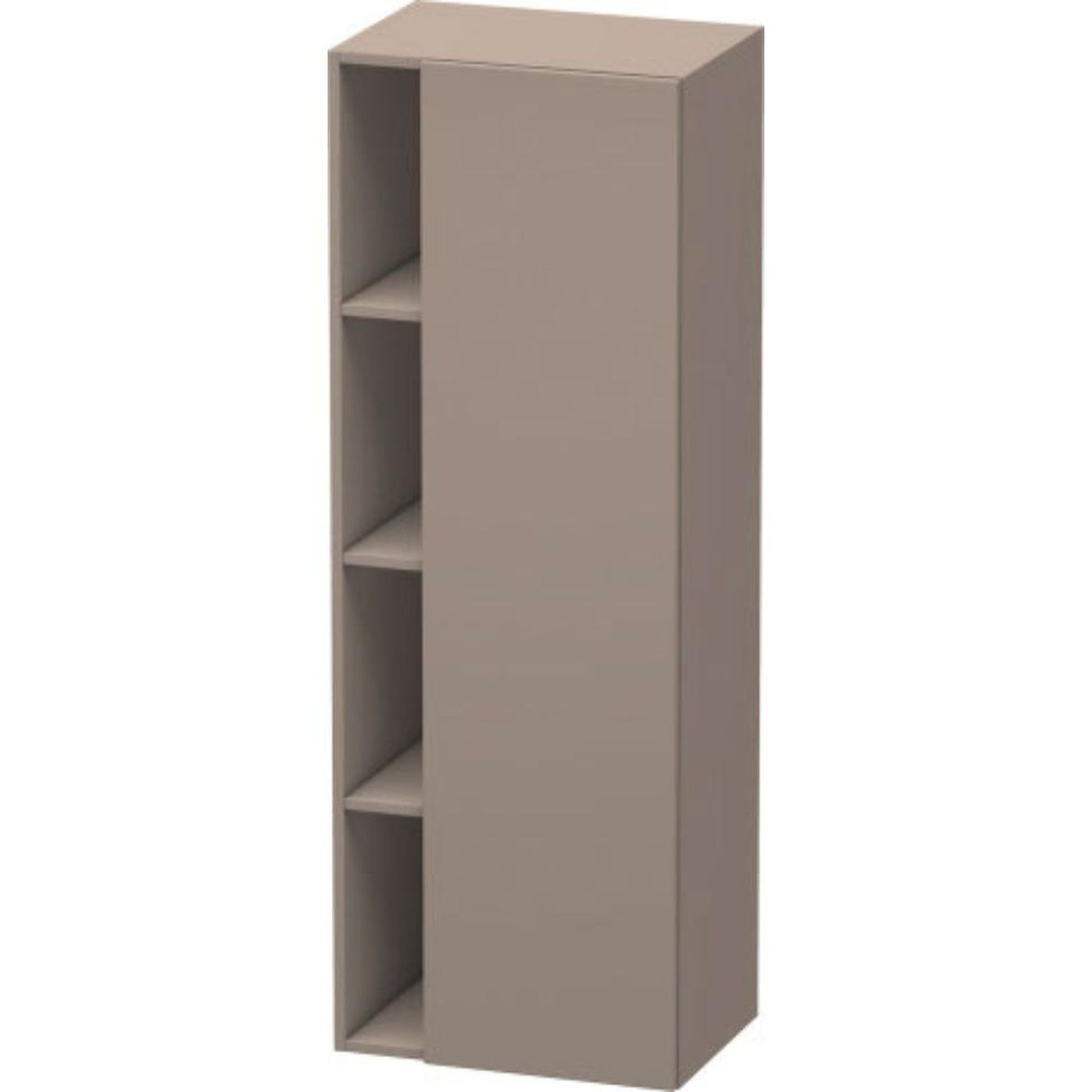 Duravit DuraStyle 20" x 55" x 14" Tall Cabinet With Right Hinge One Door in Basalt (DS1239R4343)