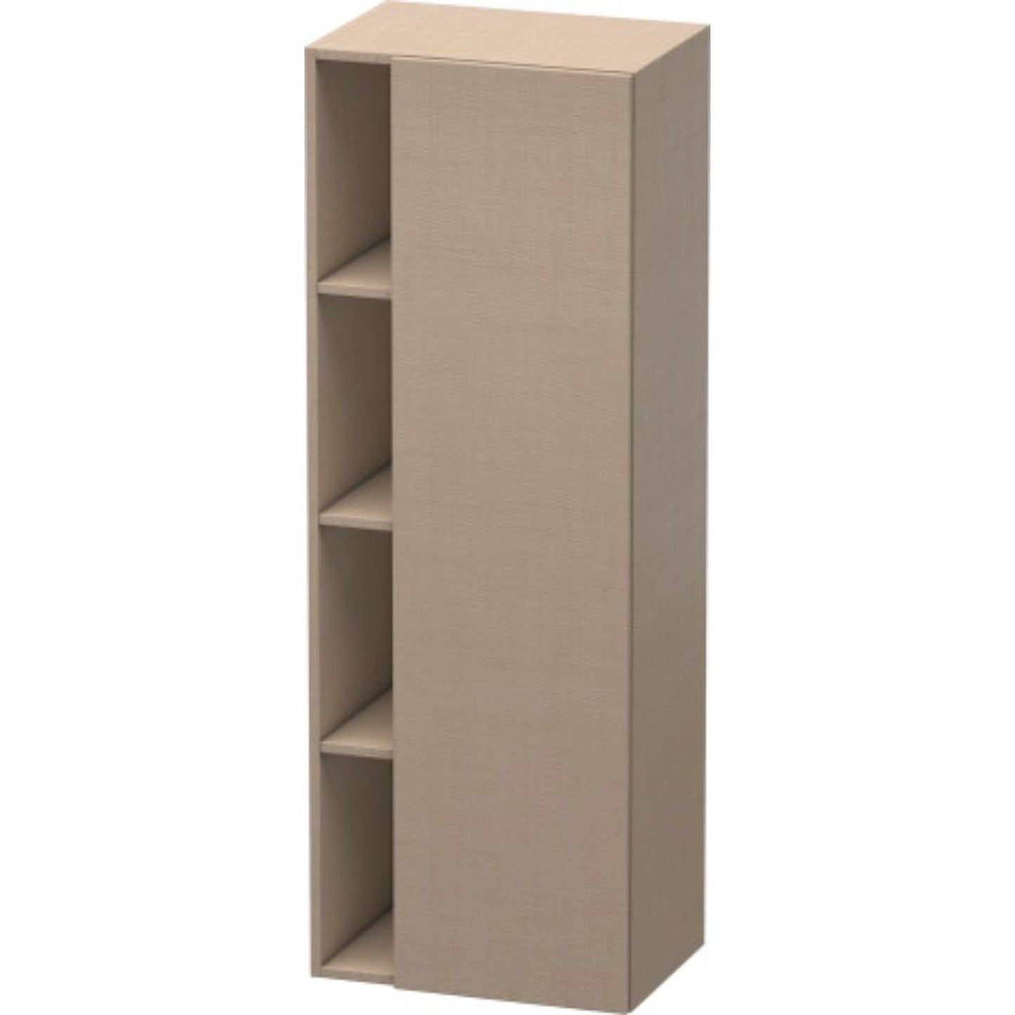 Duravit DuraStyle 20" x 55" x 14" Tall Cabinet With Right Hinge One Door in Linen (DS1239R7575)
