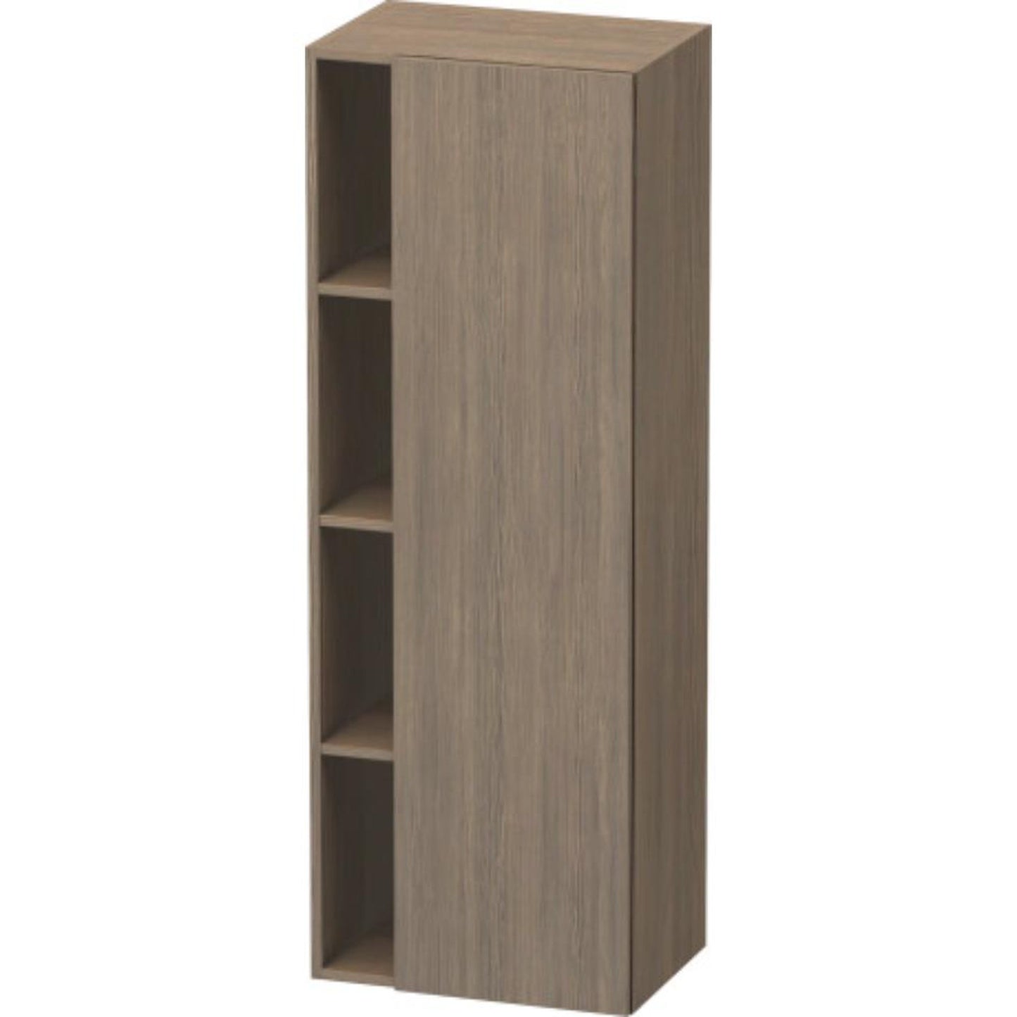 Duravit DuraStyle 20" x 55" x 14" Tall Cabinet With Right Hinge One Door in Oak Terra (DS1239R3535)