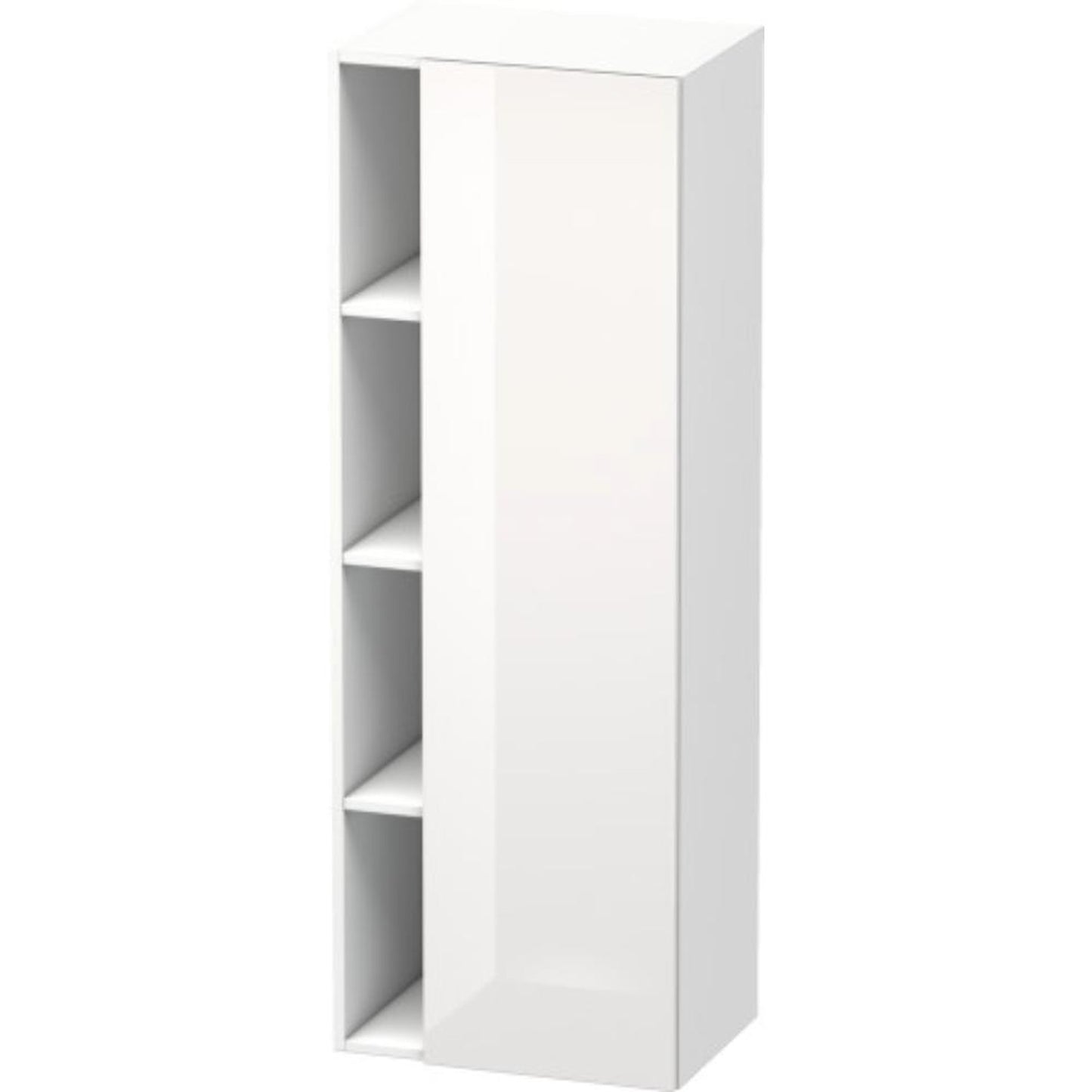 Duravit DuraStyle 20" x 55" x 14" Tall Cabinet With Right Hinge One Door in White High Gloss (DS1239R2218)