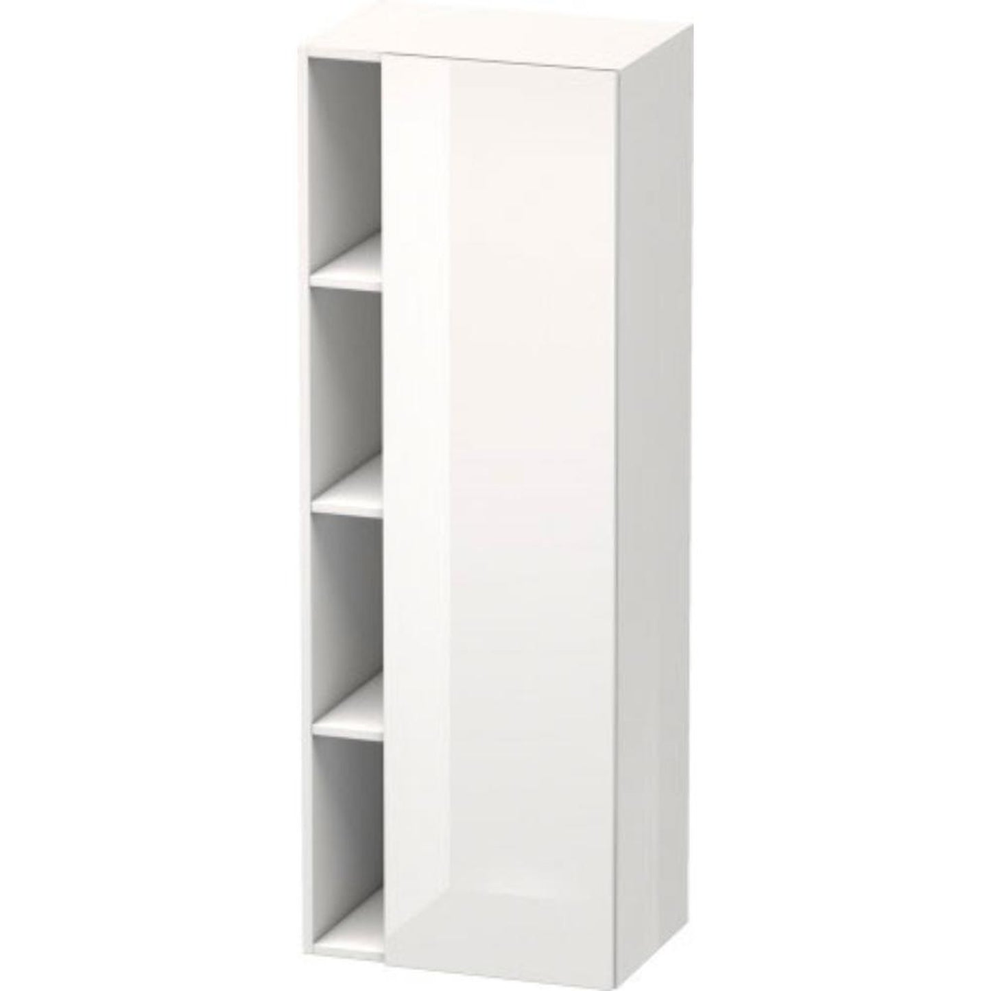 Duravit DuraStyle 20" x 55" x 14" Tall Cabinet With Right Hinge One Door in White High Gloss (DS1239R2222)