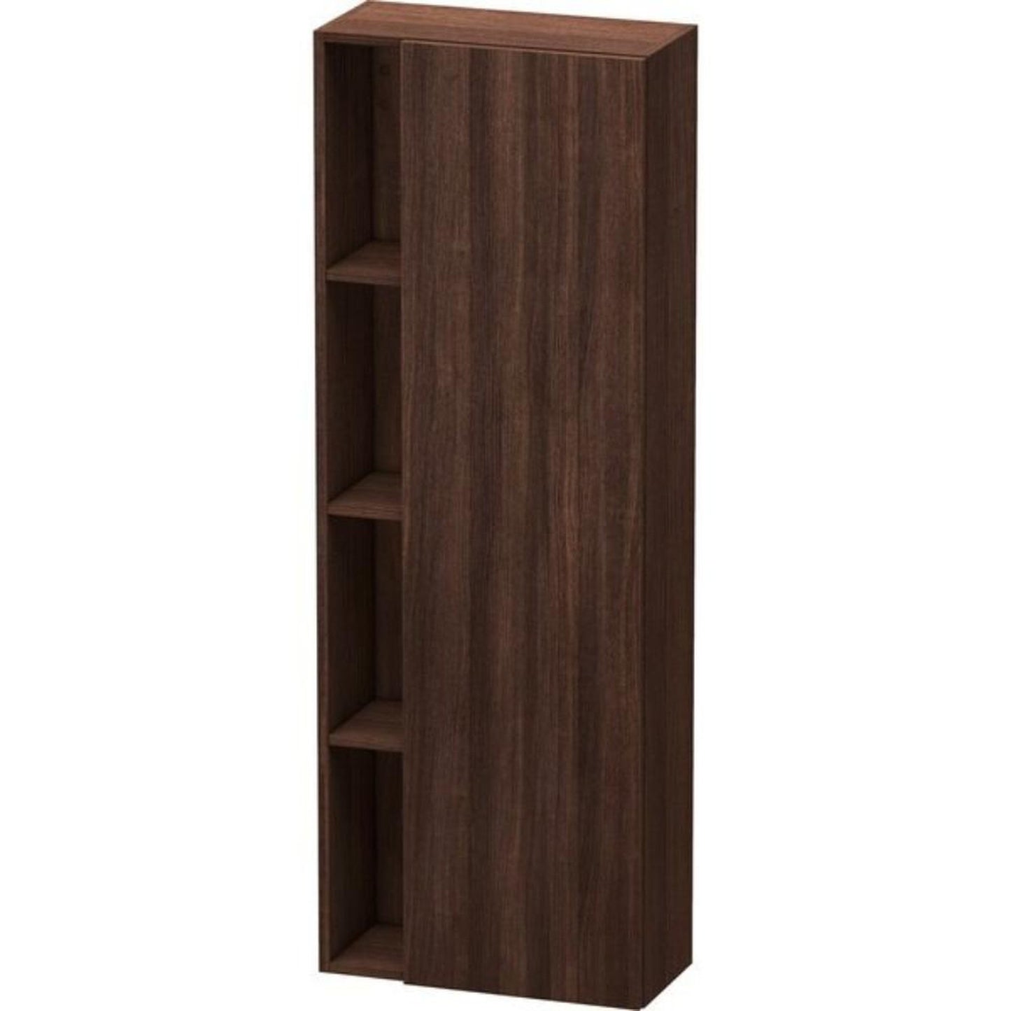 Duravit DuraStyle 20" x 55" x 9" Tall Cabinet With Right Hinge One Door in Chestnut Dark (DS1238R5353)