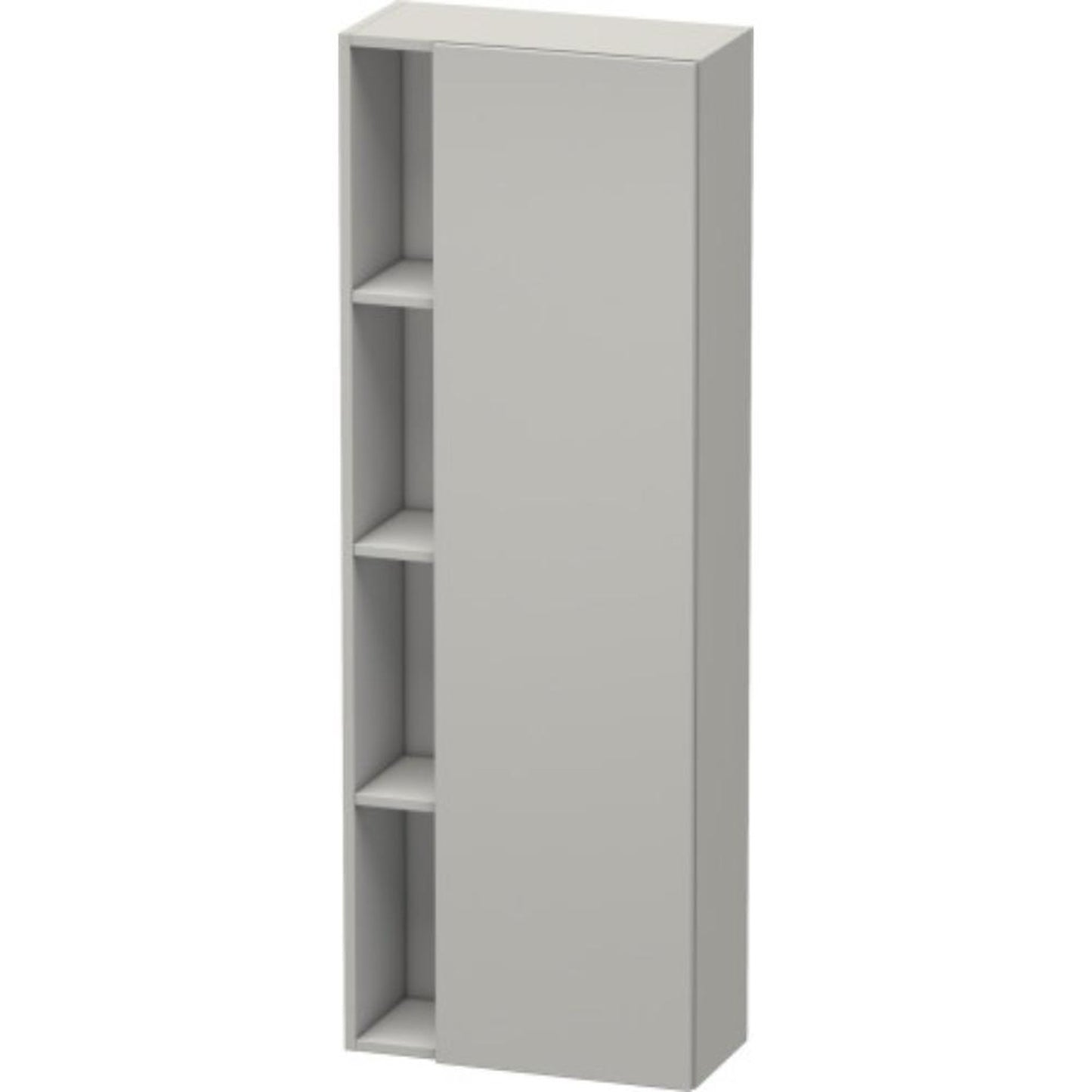 Duravit DuraStyle 20" x 55" x 9" Tall Cabinet With Right Hinge One Door in Concrete Grey Matt (DS1238R0707)