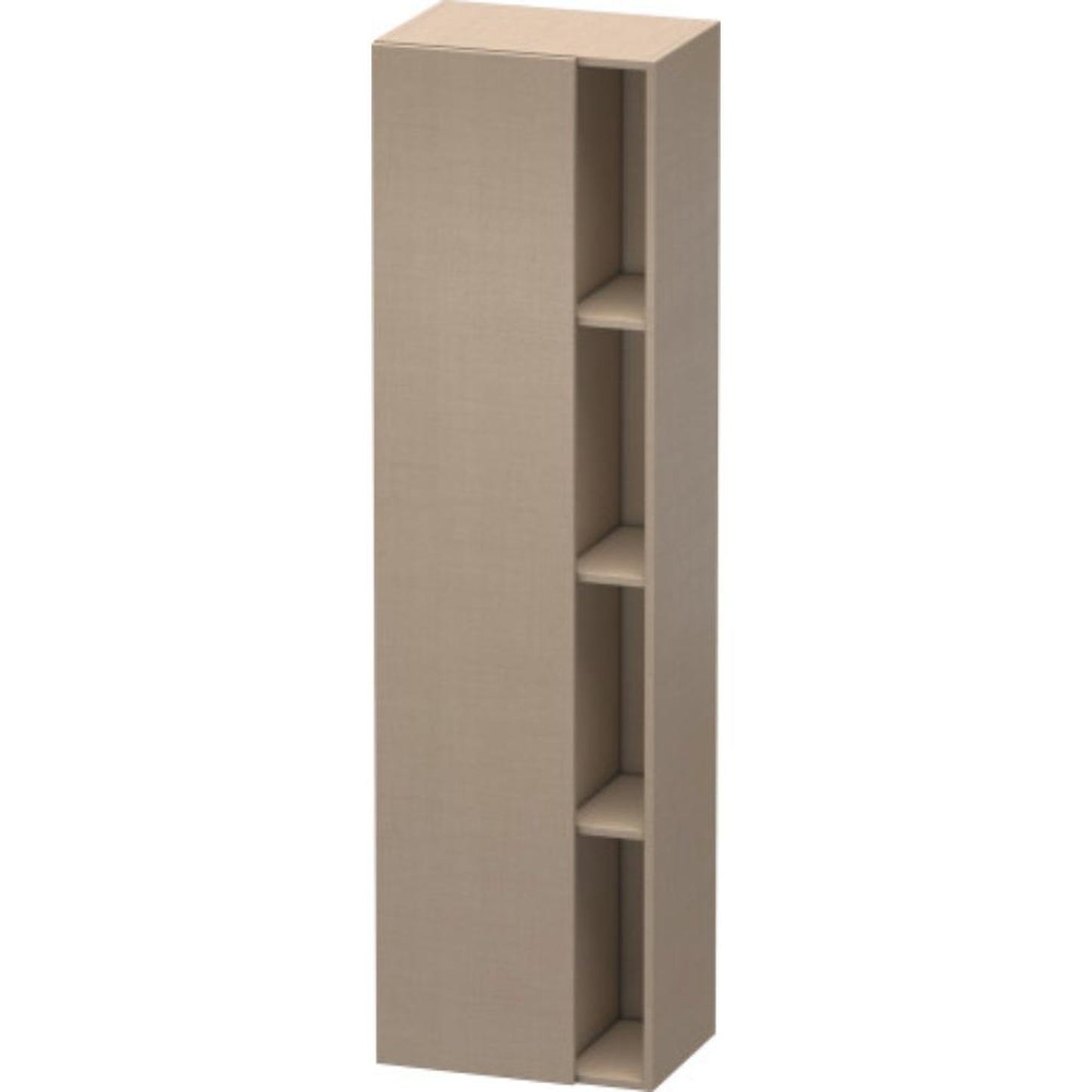 Duravit DuraStyle 20" x 71" x 14" Tall Cabinet With Left Hinge One Door in Linen (DS1249L7575)