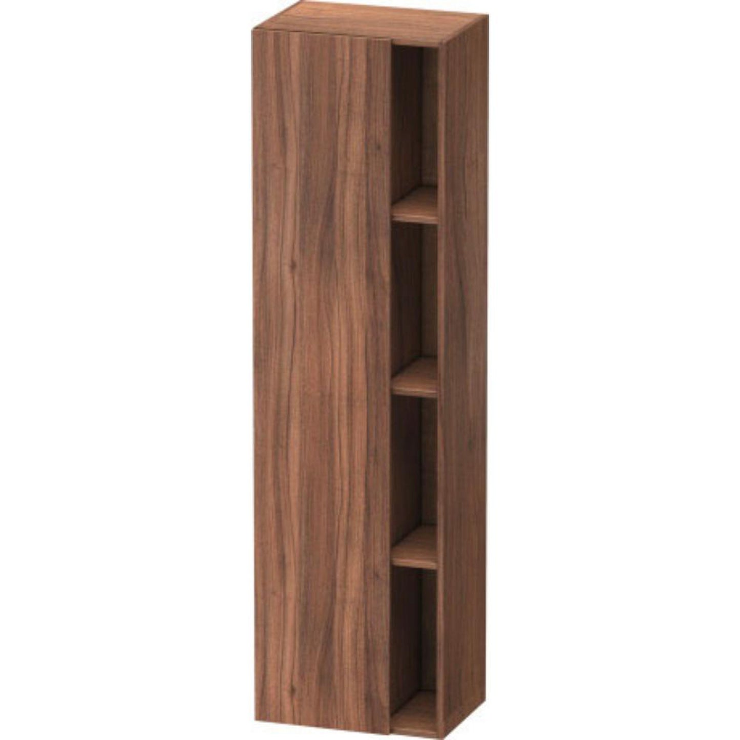 Duravit DuraStyle 20" x 71" x 14" Tall Cabinet With Left Hinge One Door in Natural Walnut (DS1249L7979)