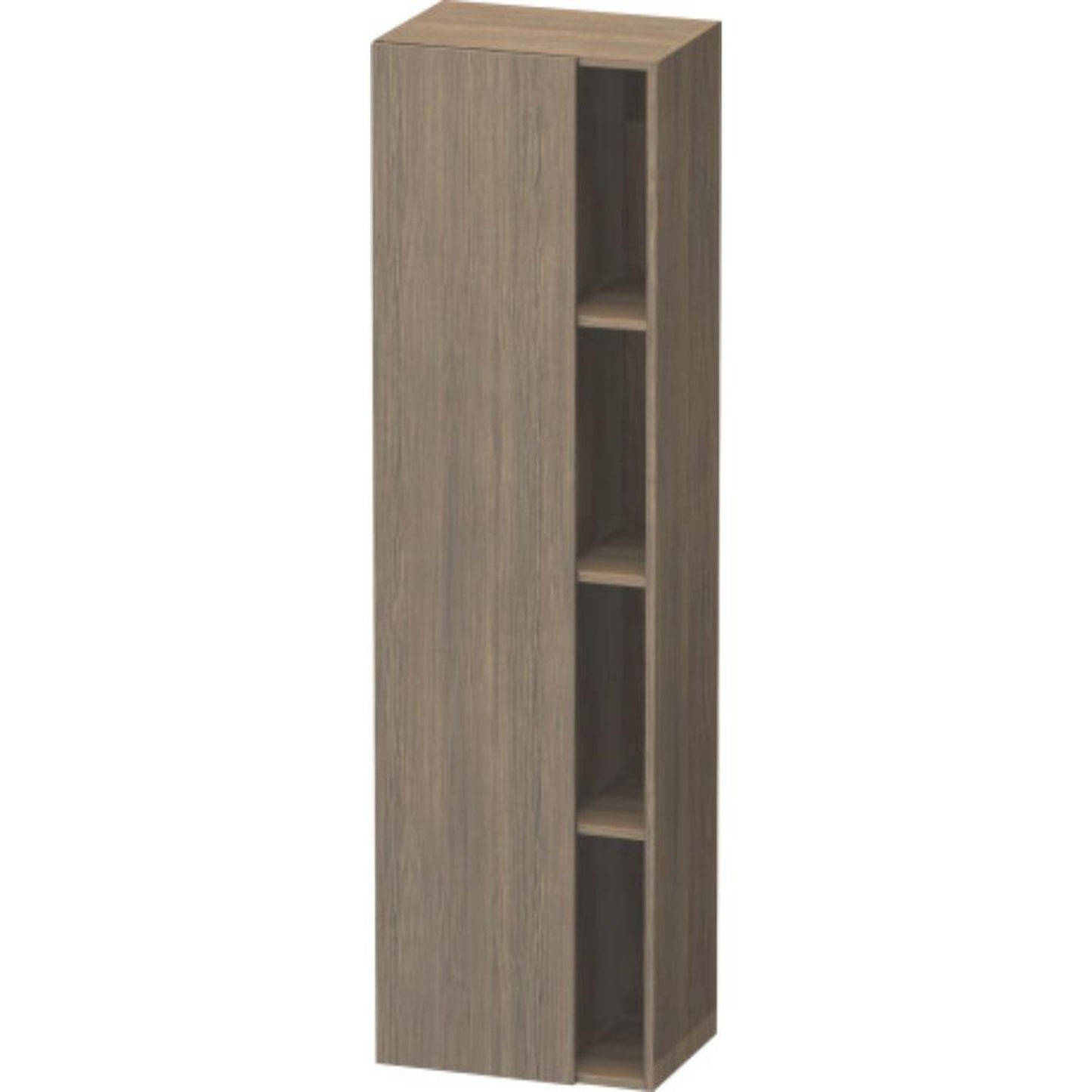 Duravit DuraStyle 20" x 71" x 14" Tall Cabinet With Left Hinge One Door in Oak Terra (DS1249L3535)