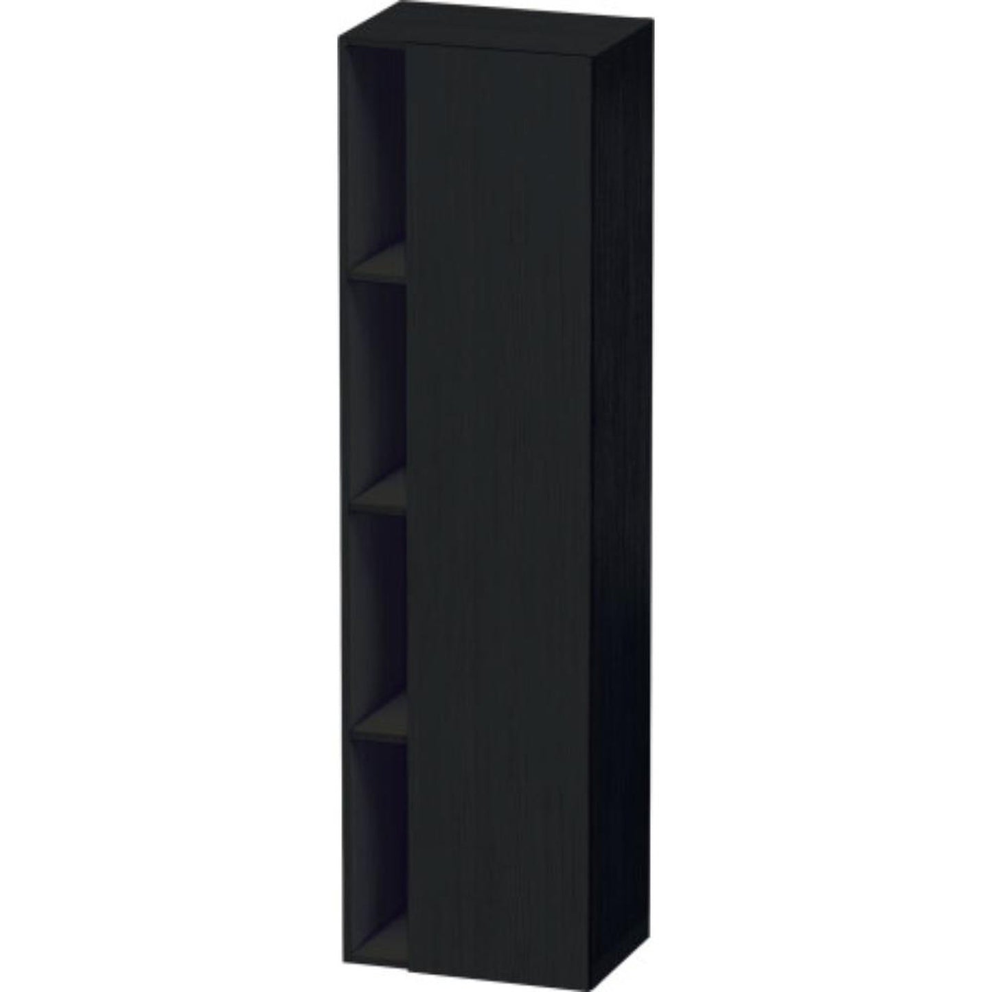 Duravit DuraStyle 20" x 71" x 14" Tall Cabinet With Right Hinge One Door in Oak Black (DS1249R1616)