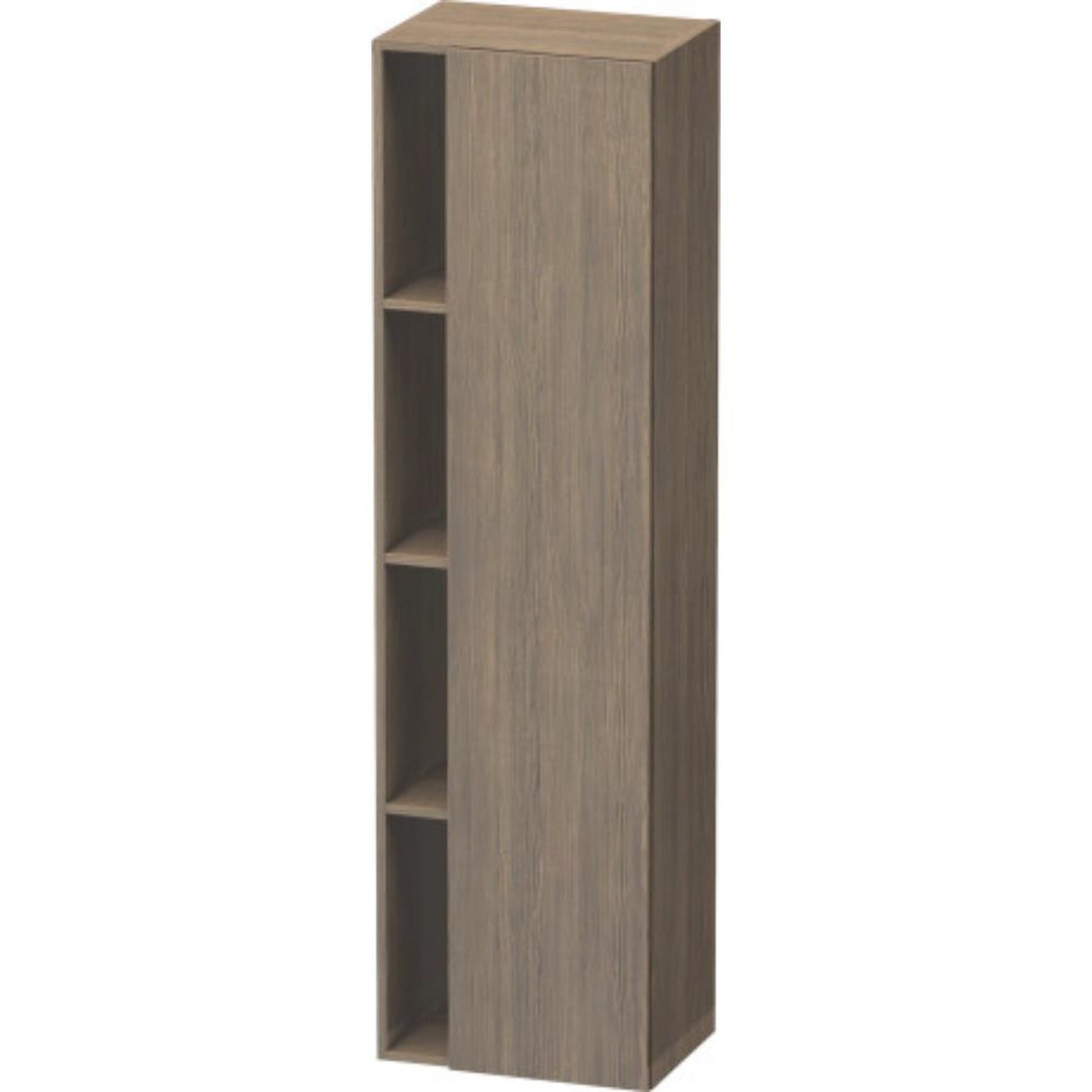 Duravit DuraStyle 20" x 71" x 14" Tall Cabinet With Right Hinge One Door in Oak Terra (DS1249R3535)