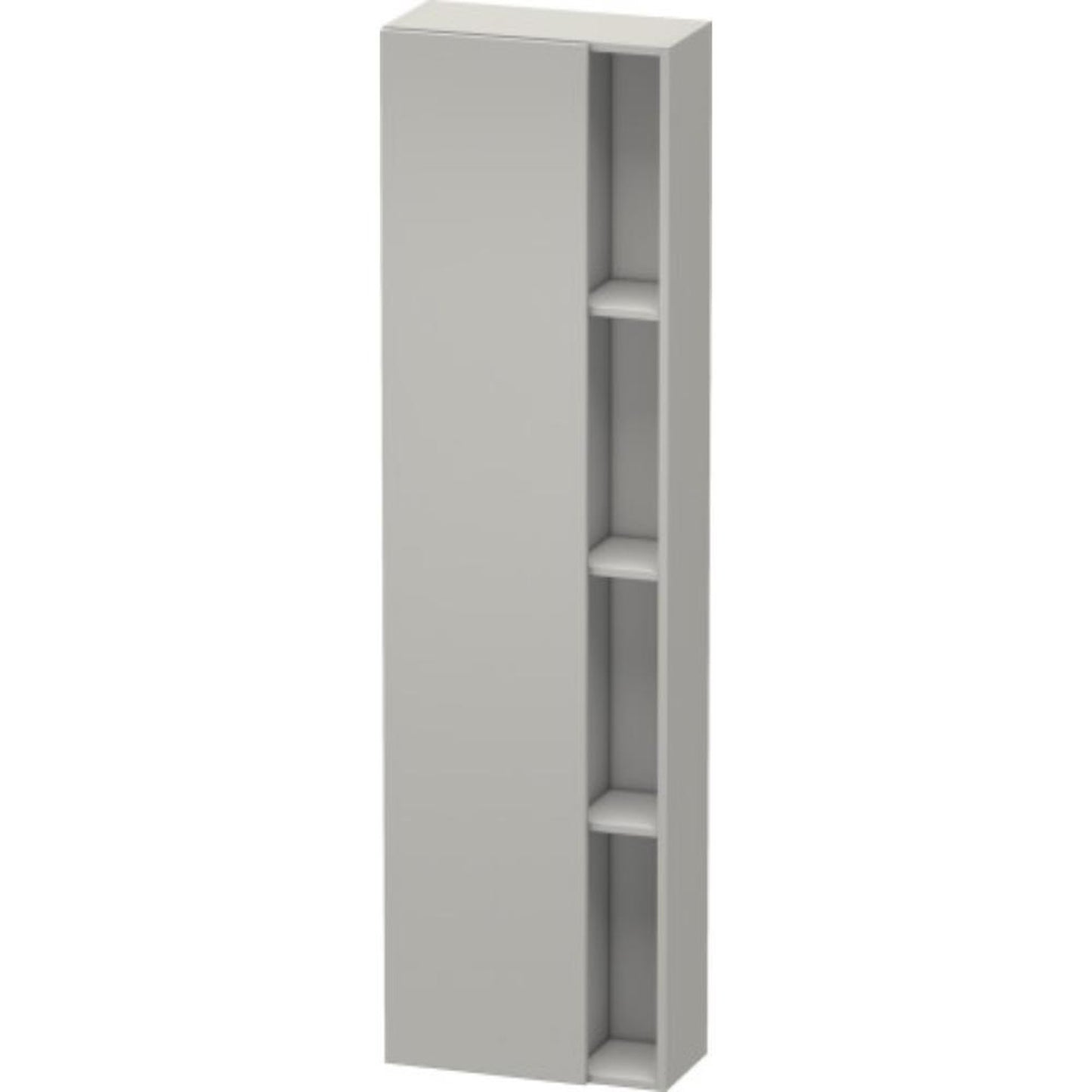 Duravit DuraStyle 20" x 71" x 9" Tall Cabinet With Left Hinge One Door in Concrete Grey Matt (DS1248L0707)