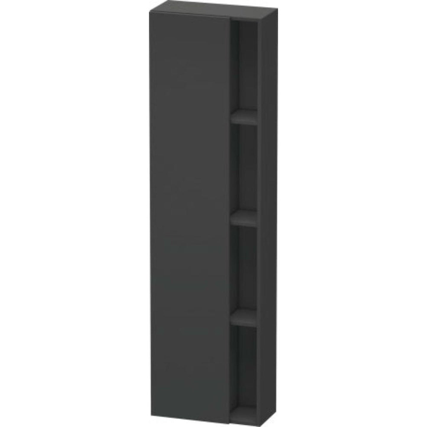 Duravit DuraStyle 20" x 71" x 9" Tall Cabinet With Left Hinge One Door in Graphite (DS1248L4949)
