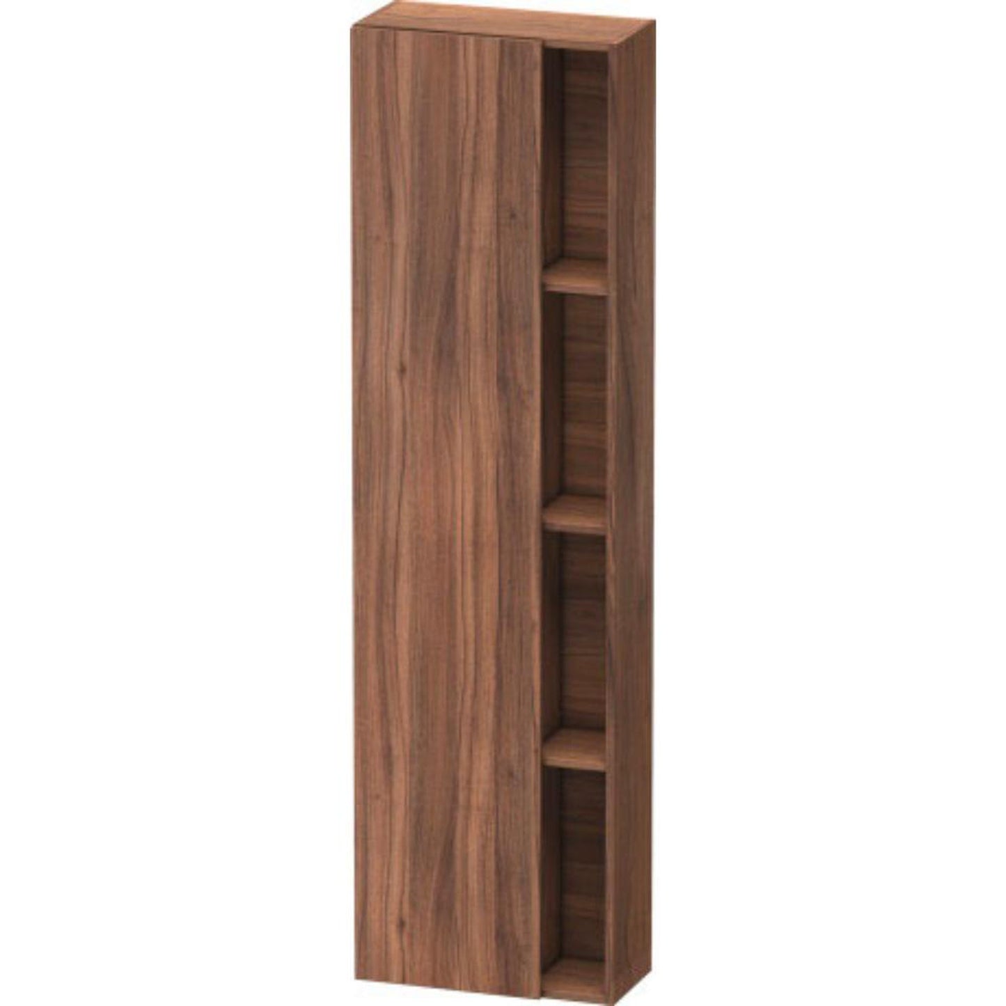 Duravit DuraStyle 20" x 71" x 9" Tall Cabinet With Left Hinge One Door in Natural Walnut (DS1248L7979)