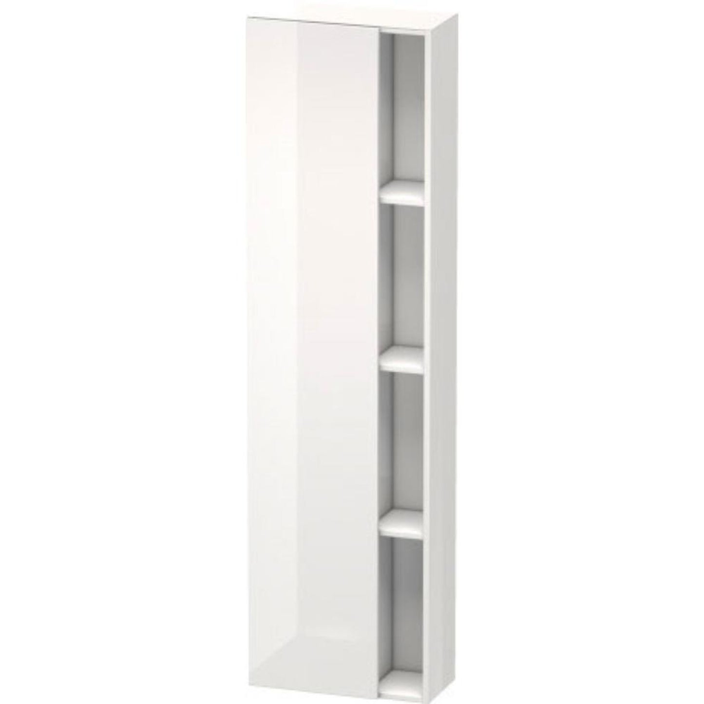 Duravit DuraStyle 20" x 71" x 9" Tall Cabinet With Left Hinge One Door in White High Gloss (DS1248L2222)