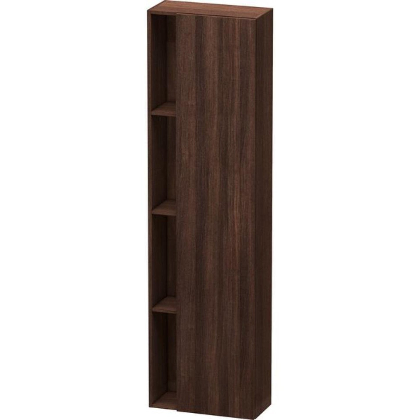 Duravit DuraStyle 20" x 71" x 9" Tall Cabinet With Right Hinge One Door in Chestnut Dark (DS1248R5353)