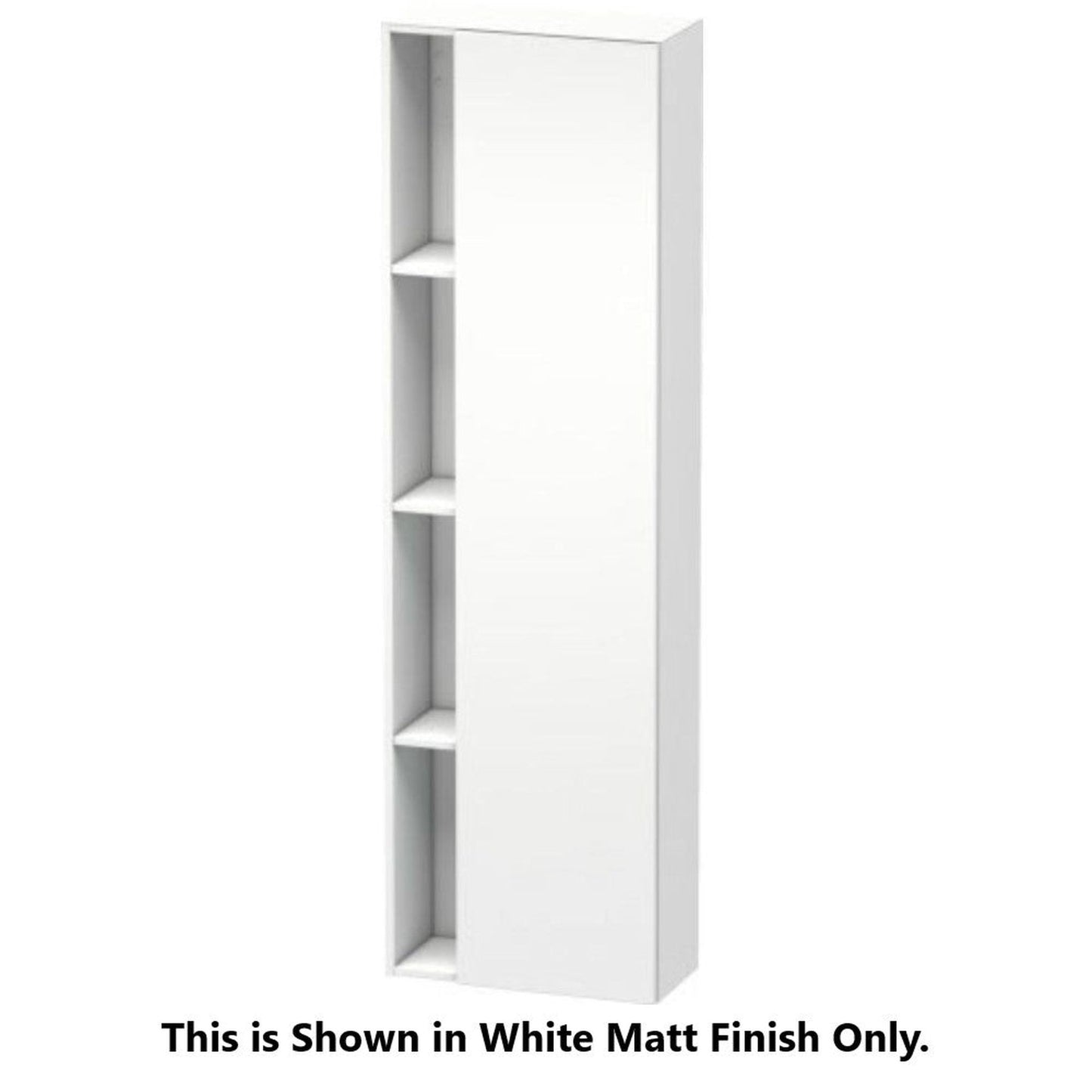 Duravit DuraStyle 20" x 71" x 9" Tall Cabinet With Right Hinge One Door in European Oak and Basalt (DS1248R5243)