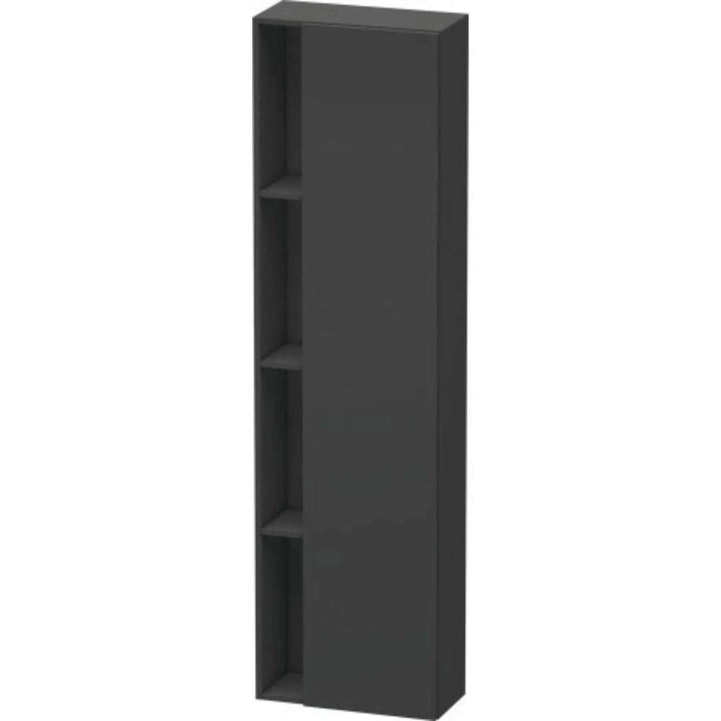 Duravit DuraStyle 20" x 71" x 9" Tall Cabinet With Right Hinge One Door in Graphite (DS1248R4949)