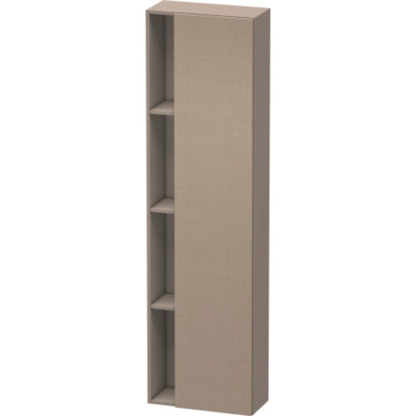 Duravit DuraStyle 20" x 71" x 9" Tall Cabinet With Right Hinge One Door in Linen and Basalt (DS1248R7543)