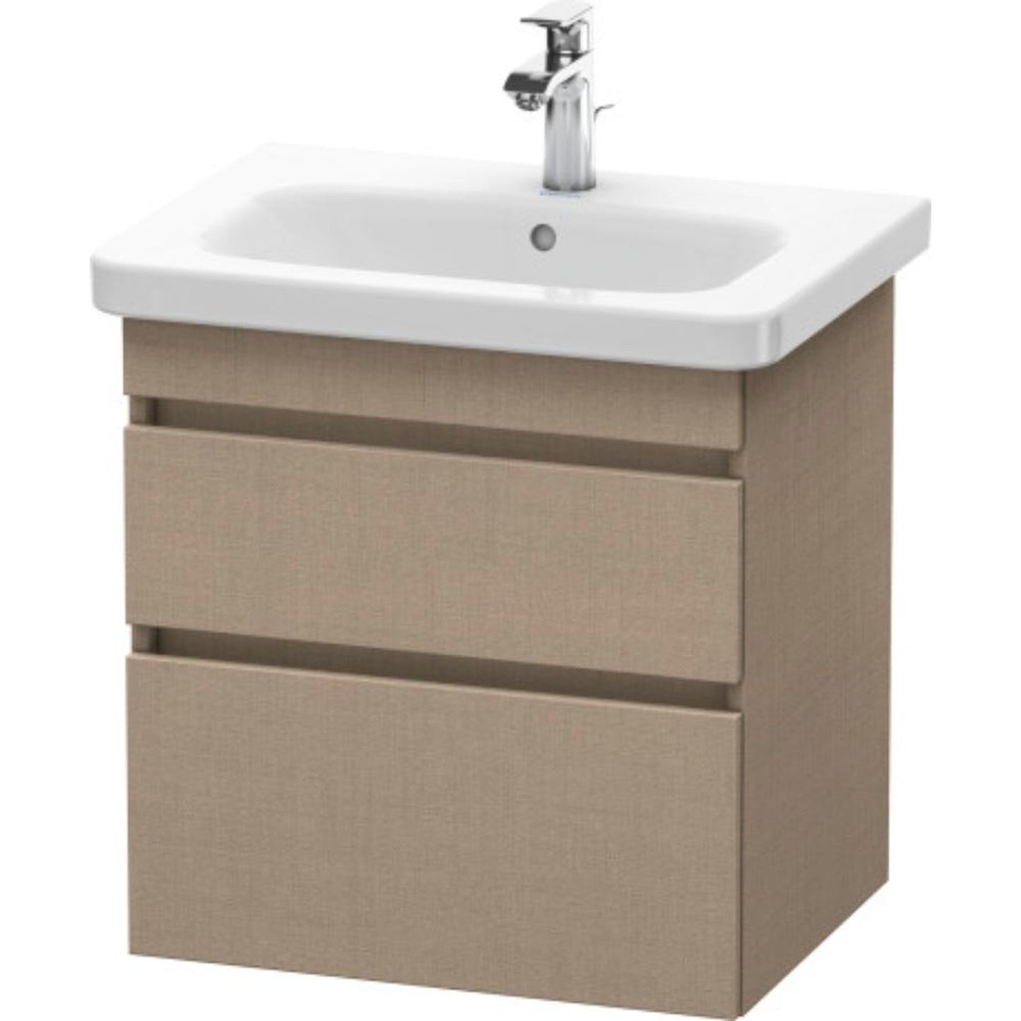 Duravit DuraStyle 23" x 24" x 18" Two Drawer Wall-Mount Vanity Unit in Linen (DS648007575)