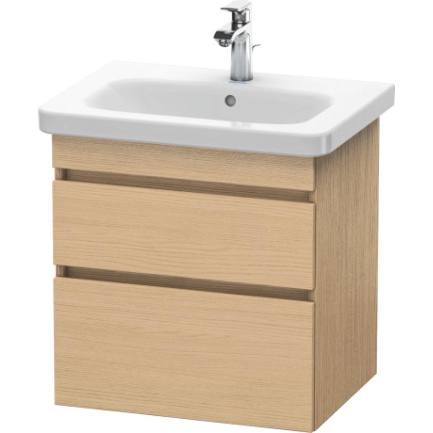 Duravit DuraStyle 23" x 24" x 18" Two Drawer Wall-Mount Vanity Unit in Natural Oak (DS648003030)
