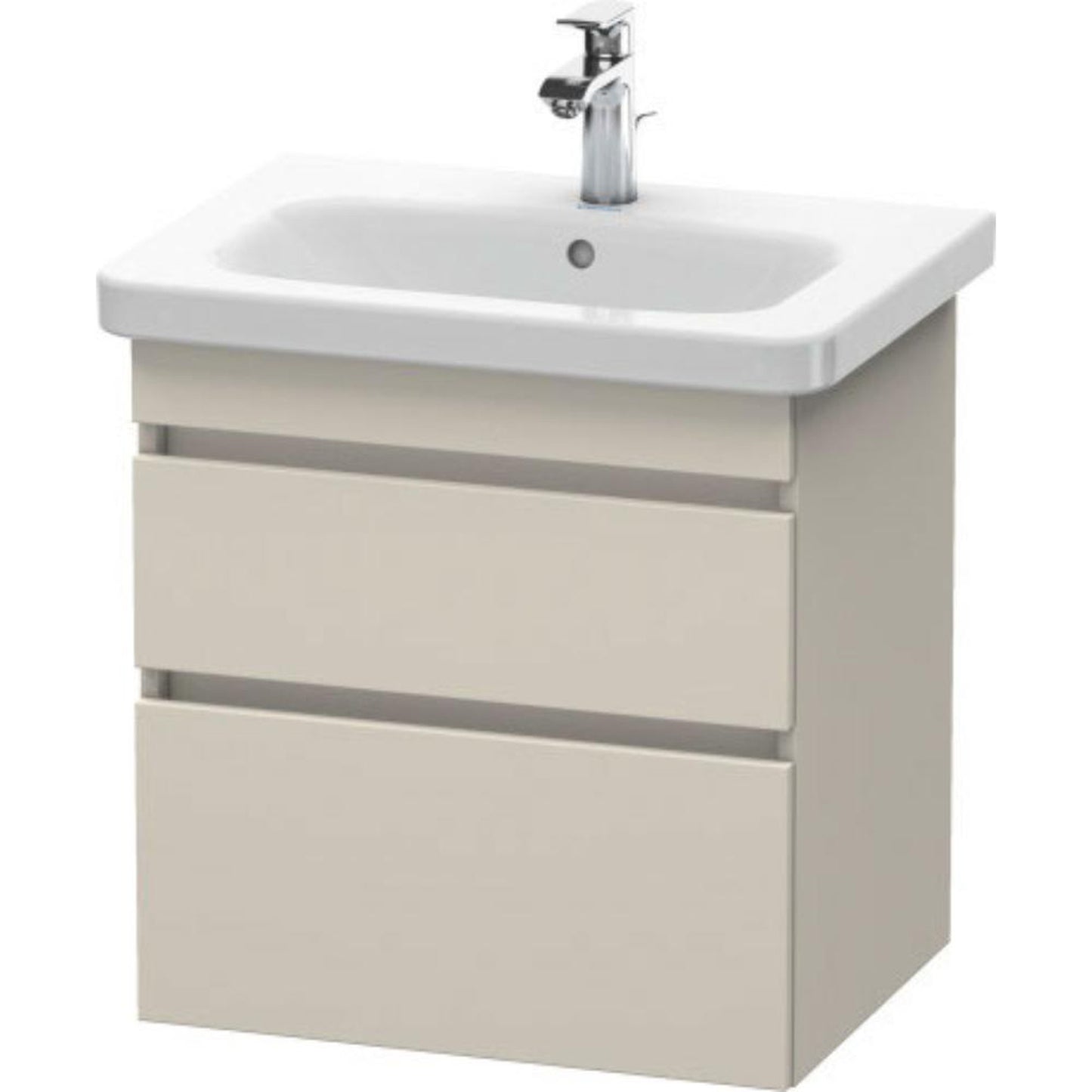 Duravit DuraStyle 23" x 24" x 18" Two Drawer Wall-Mount Vanity Unit in Taupe (DS648009191)