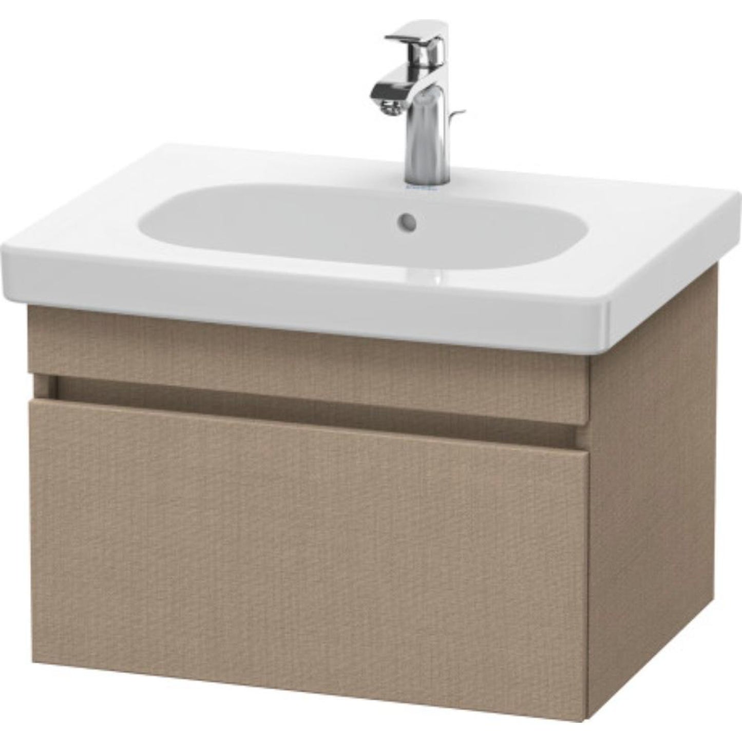 Duravit DuraStyle 24" x 16" x 18" One Drawer Wall-Mount Vanity Unit in Linen (DS638307575)