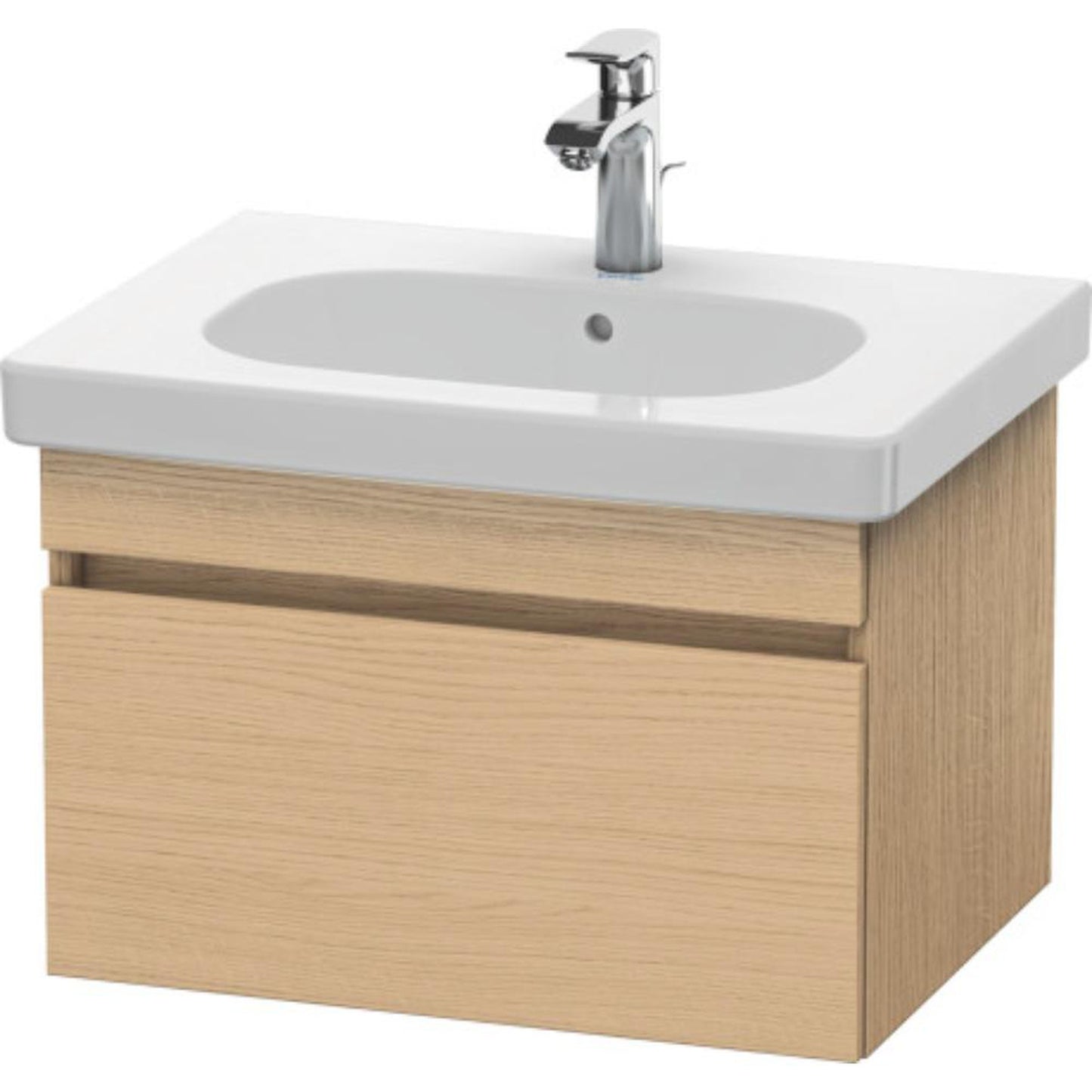 Duravit DuraStyle 24" x 16" x 18" One Drawer Wall-Mount Vanity Unit in Natural Oak (DS638303030)