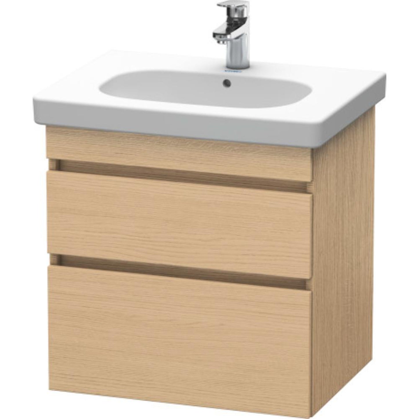 Duravit DuraStyle 24" x 24" x 18" Two Drawer Wall-Mount Vanity Unit in Natural Oak (DS648303030)