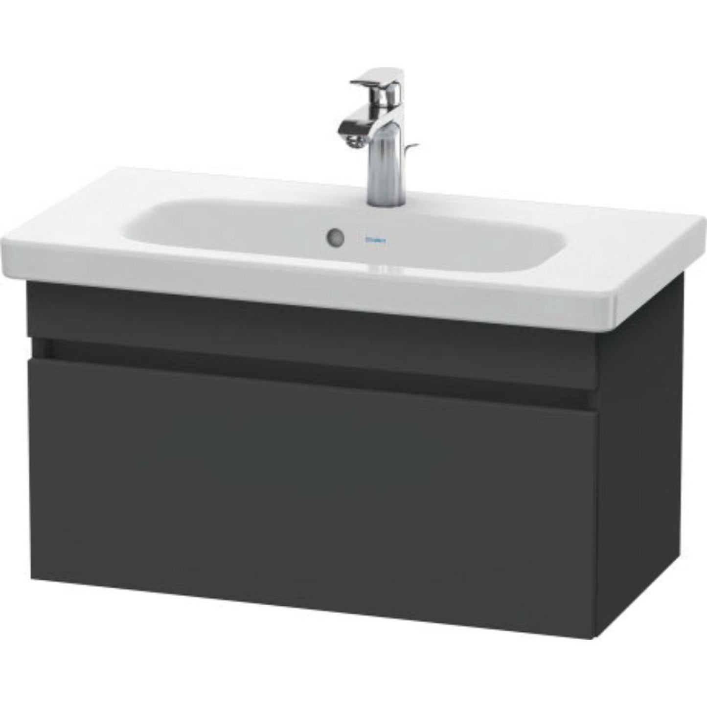 Duravit DuraStyle 29" x 16" x 14" One Drawer Wall-Mount Vanity Unit in Graphite (DS639904949)