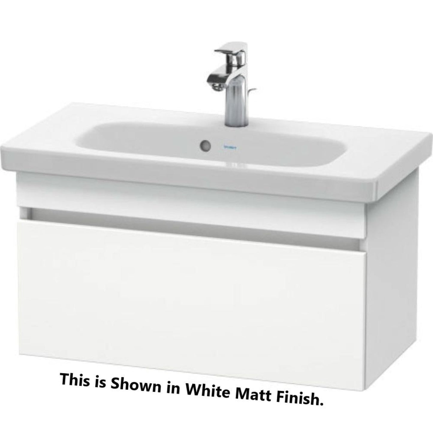 Duravit DuraStyle 29" x 16" x 14" One Drawer Wall-Mount Vanity Unit in Pine Terra and Basalt (DS639905143)